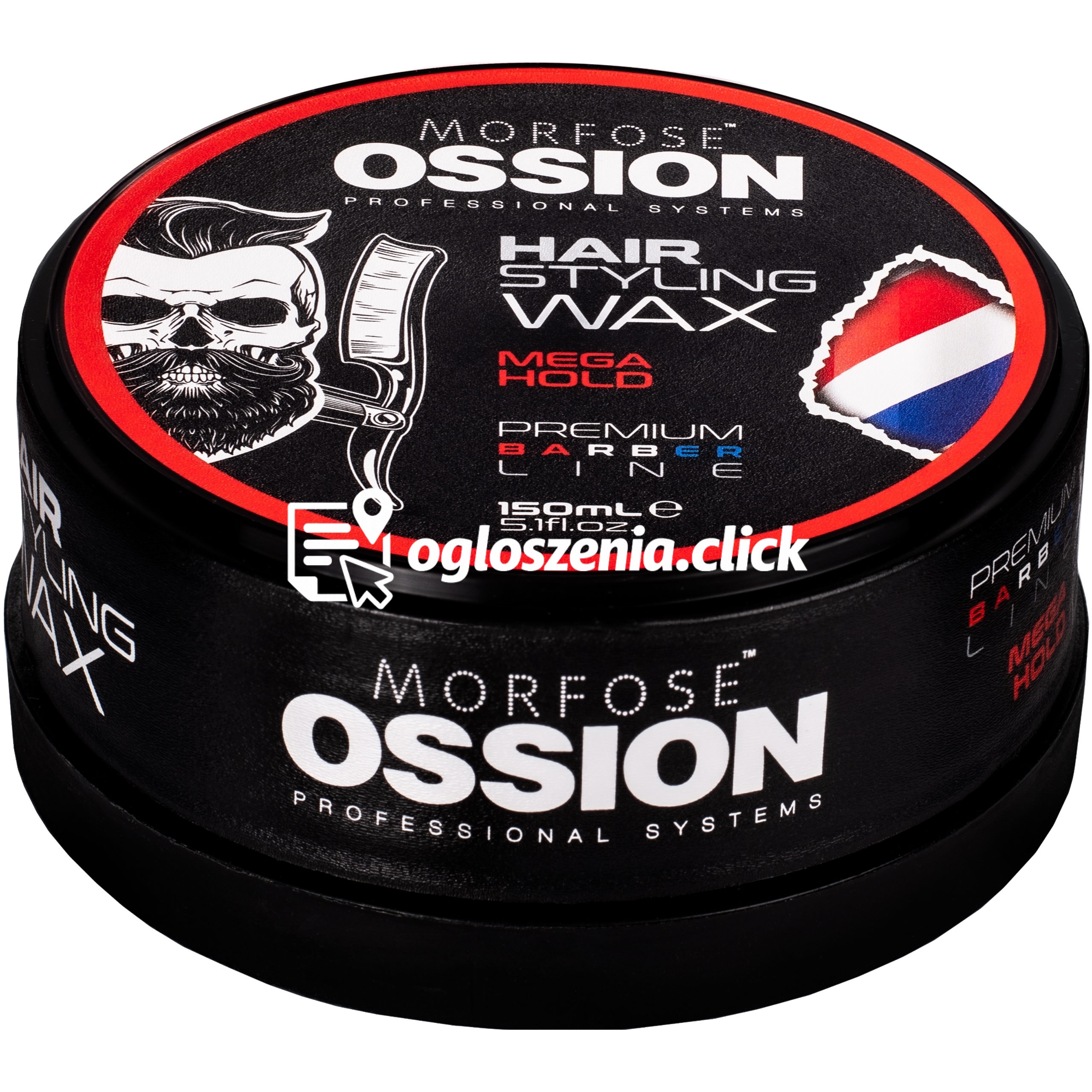Zdjęcie produktu Morfose Ossion PB Hair Styling Wax Mega Hold – bardzo mocno utrwalajacy wosk do stylizacji, 150ml