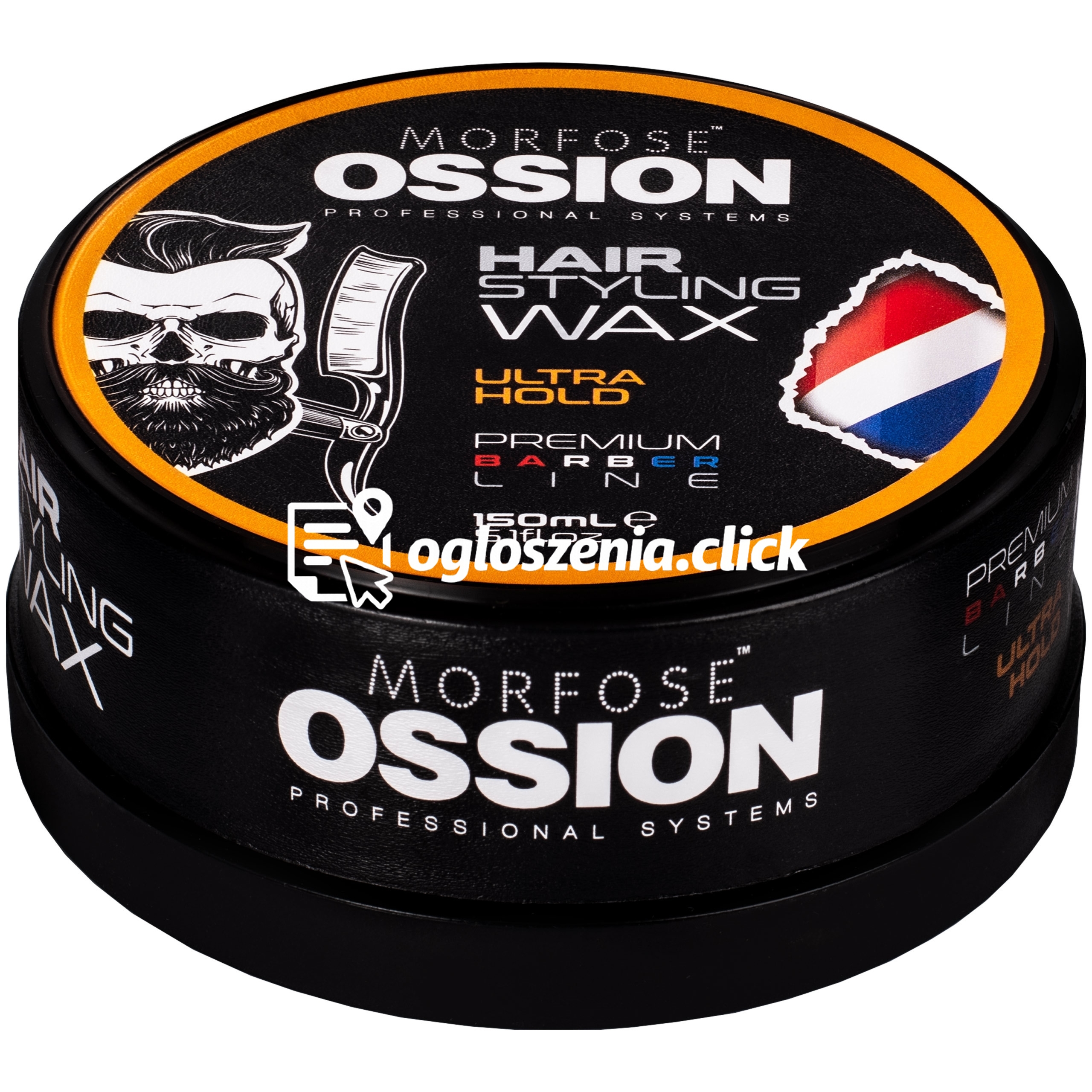 Zdjęcie produktu Morfose Ossion PB Hair Styling Wax Ultra Hold – nablyszczajacy, mocny wosk do stylizacji, 150ml