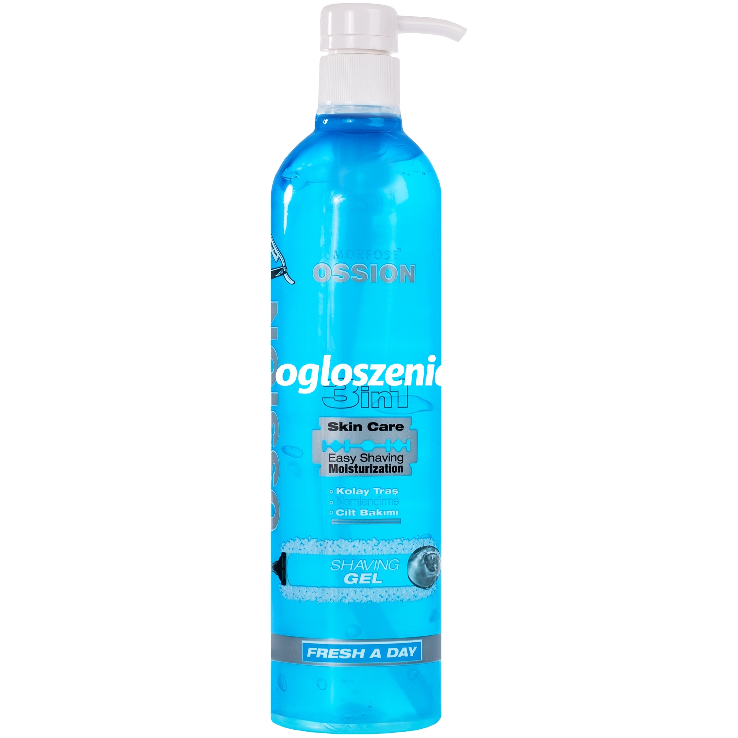 Zdjęcie produktu Morfose Ossion Shaving Gel 3in1 – zel do golenia 3 w 1 dla mezczyzn, 700ml