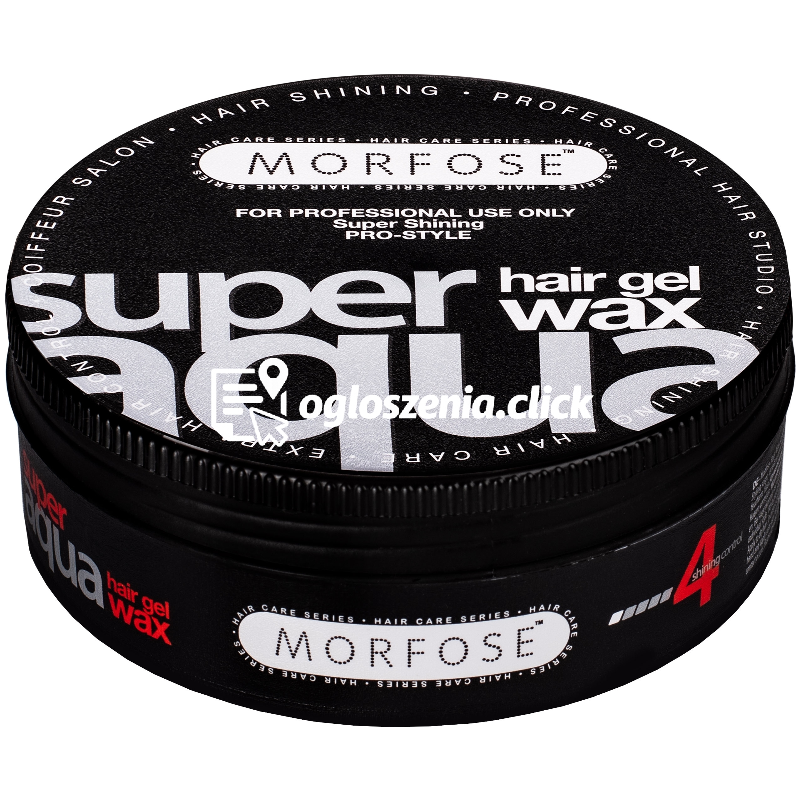 Zdjęcie produktu Morfose Super Aqua Hair Gel Wax Super Shining – zelowy wosk nablyszczajacy, mocny 150ml