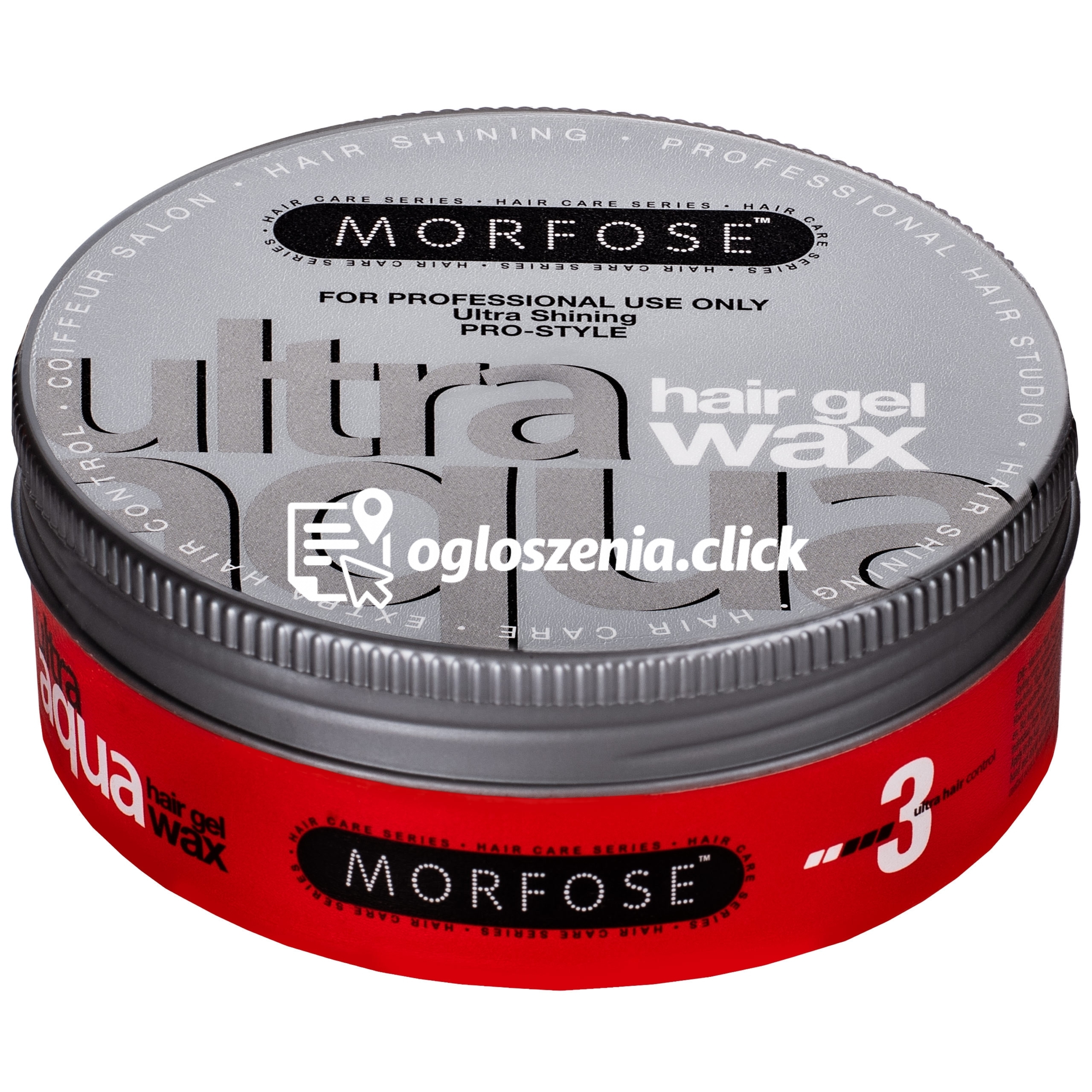 Zdjęcie produktu Morfose Ultra Aqua Hair Gel Wax Ultra Shining – zelowy wosk nablyszczajacy, medium, 150ml