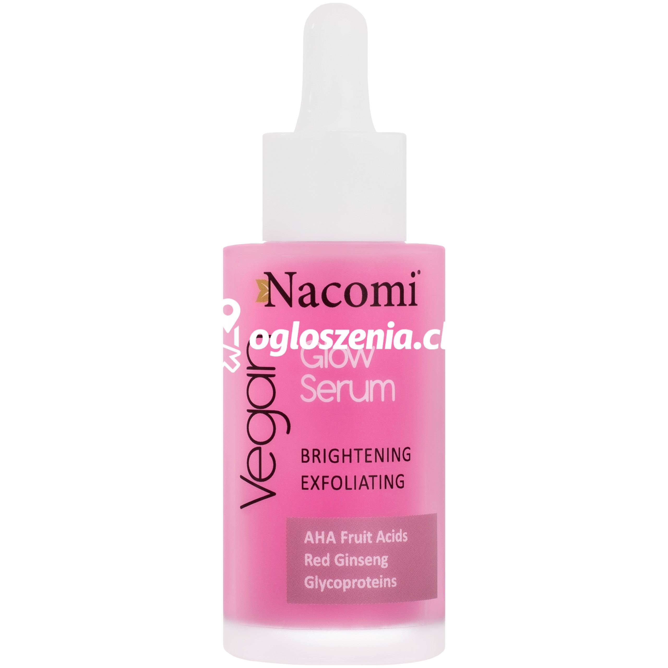 Zdjęcie produktu Nacomi Glow Serum Brightening Exfoliating - weganskie serum zluszczajaco-rozswietlajace 40ml