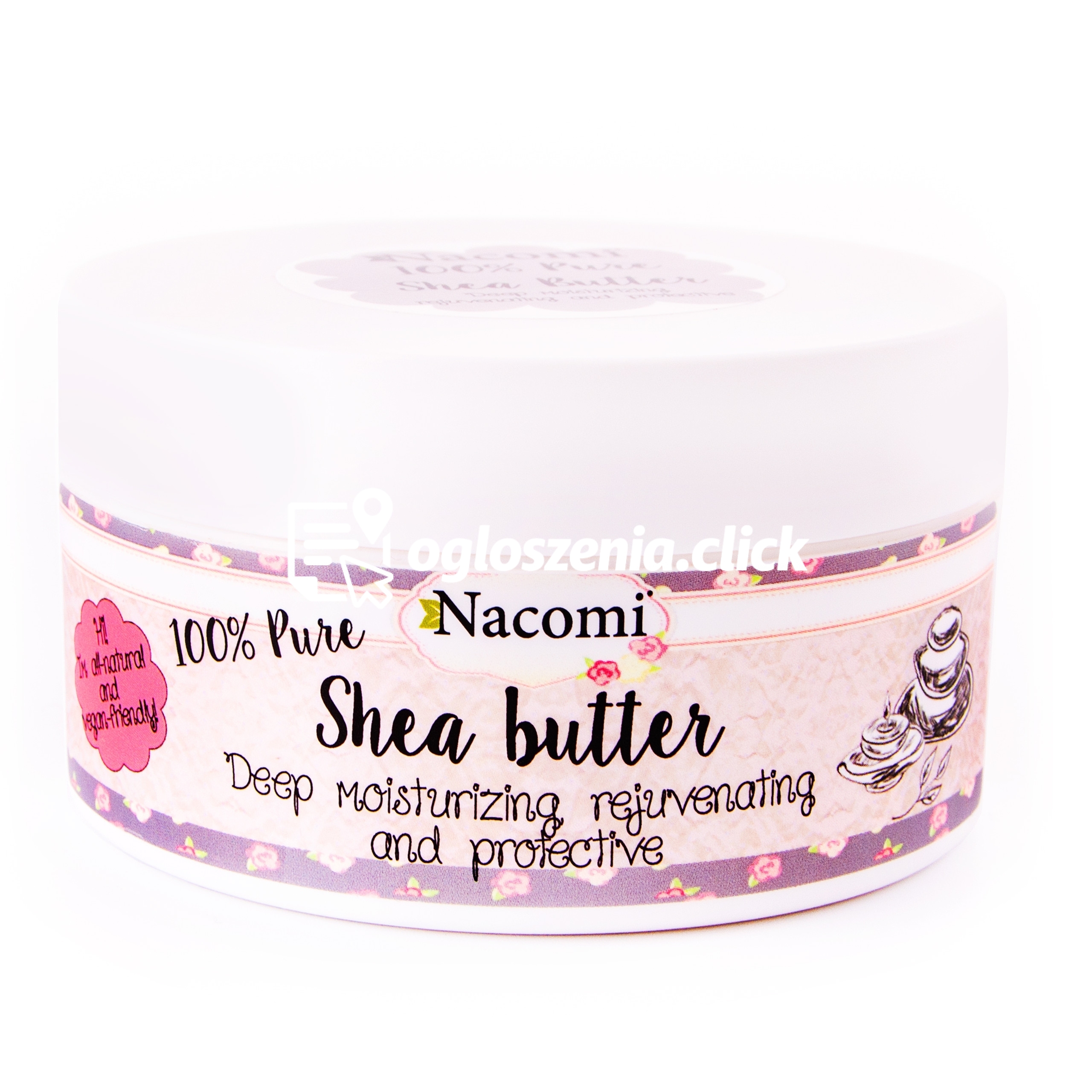 Zdjęcie produktu Nacomi Maslo Shea 100% naturalne do wlosów i ciala 100ml