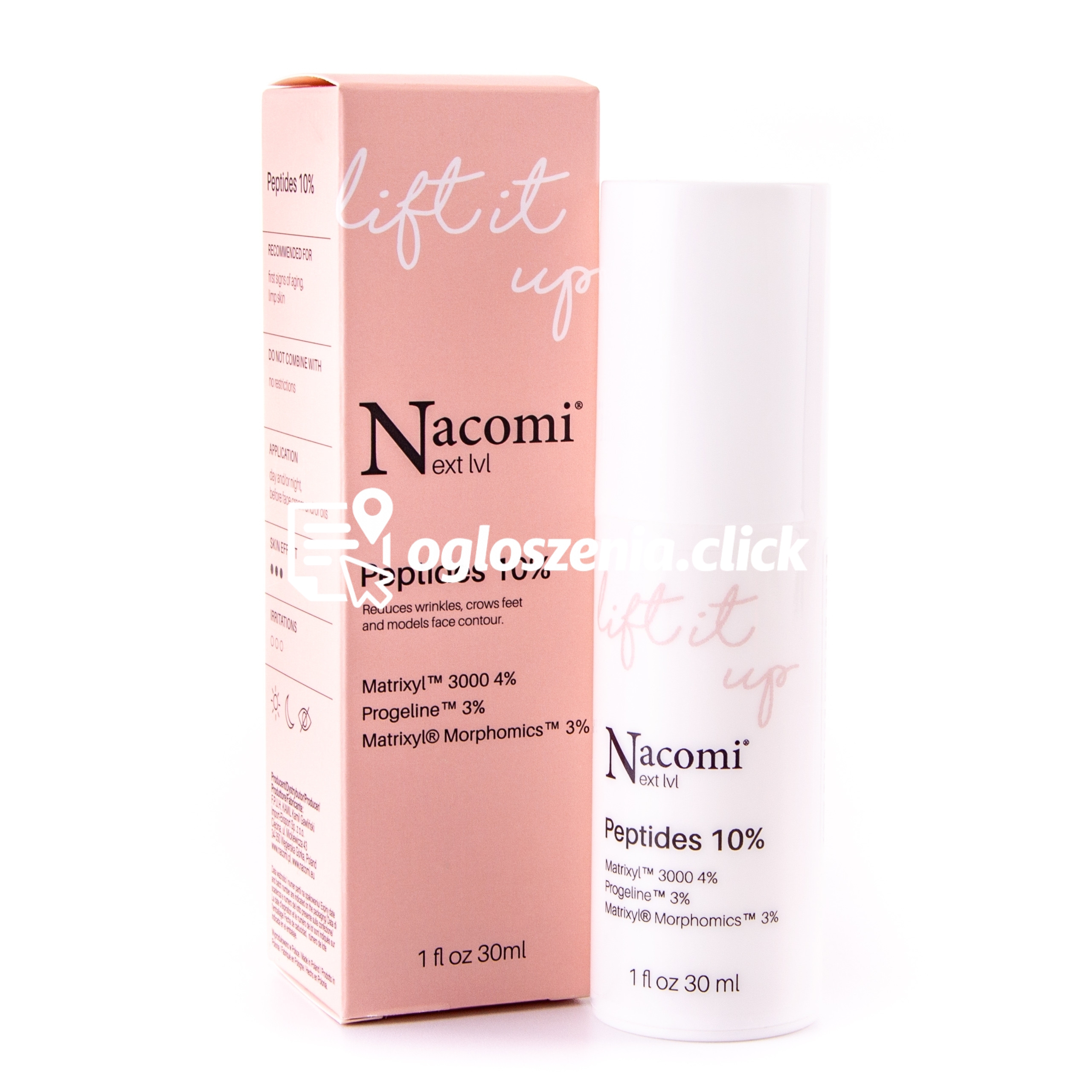 Zdjęcie produktu Nacomi Next Level Lift It Up Peptydy 10% - serum do twarzy, 30ml