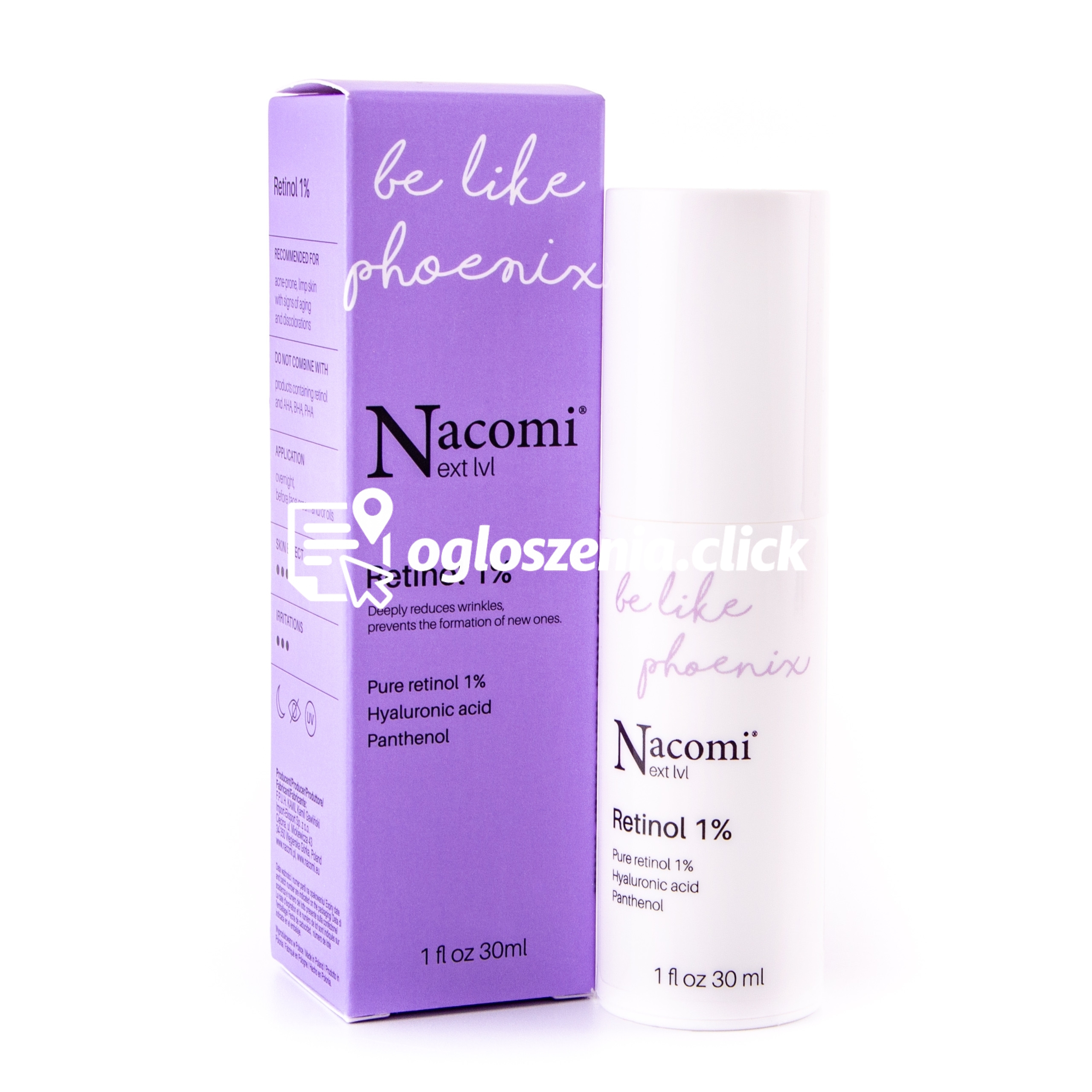 Zdjęcie produktu Nacomi Next Level Be Like Phoenix Retinol 1% - serum do twarzy, 30ml