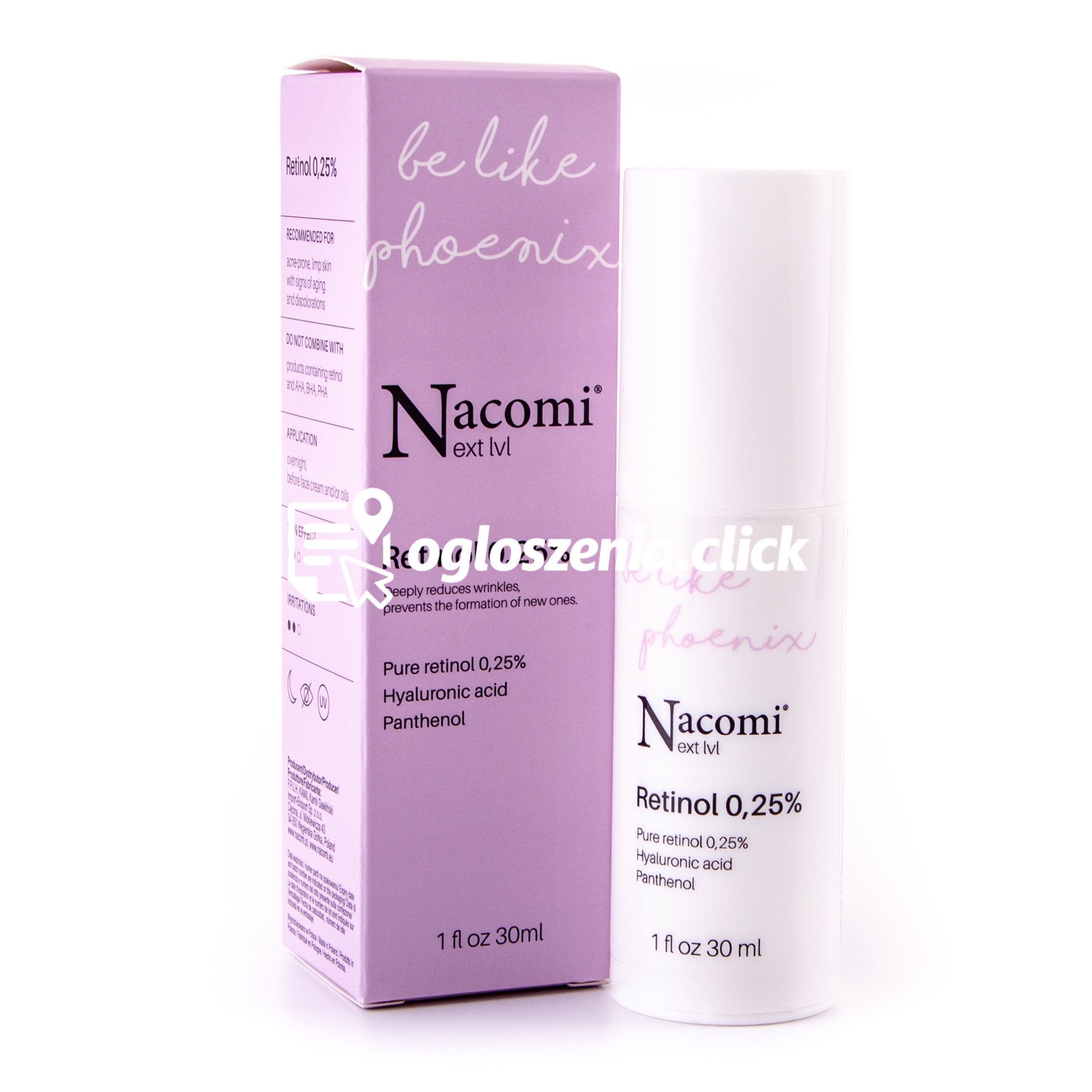 Zdjęcie produktu Nacomi Next Level Be Like Phoenix - serum z retinolem 0,25%, 30ml