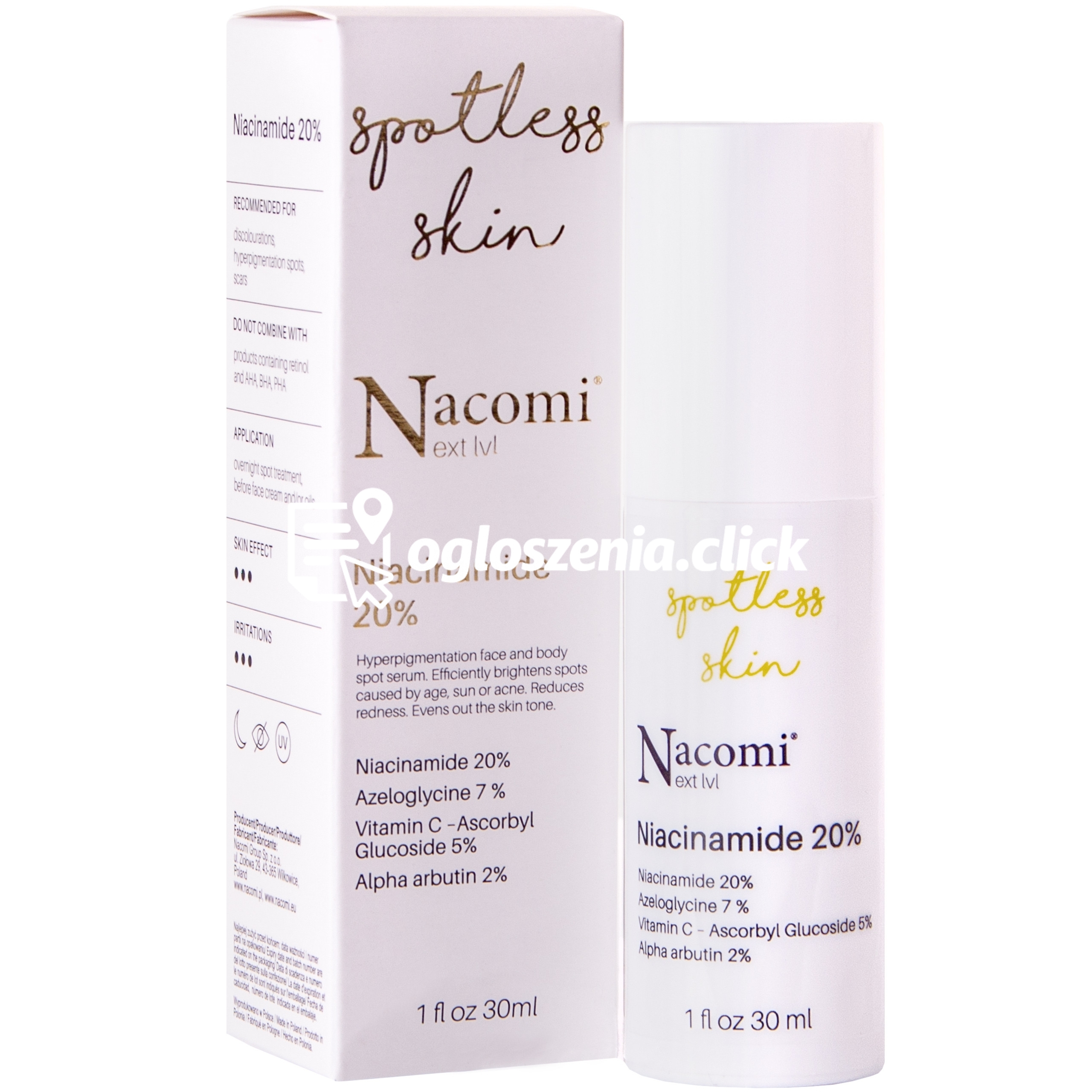Zdjęcie produktu Nacomi Next Level Niacinamide 20% - serum wygladzajace