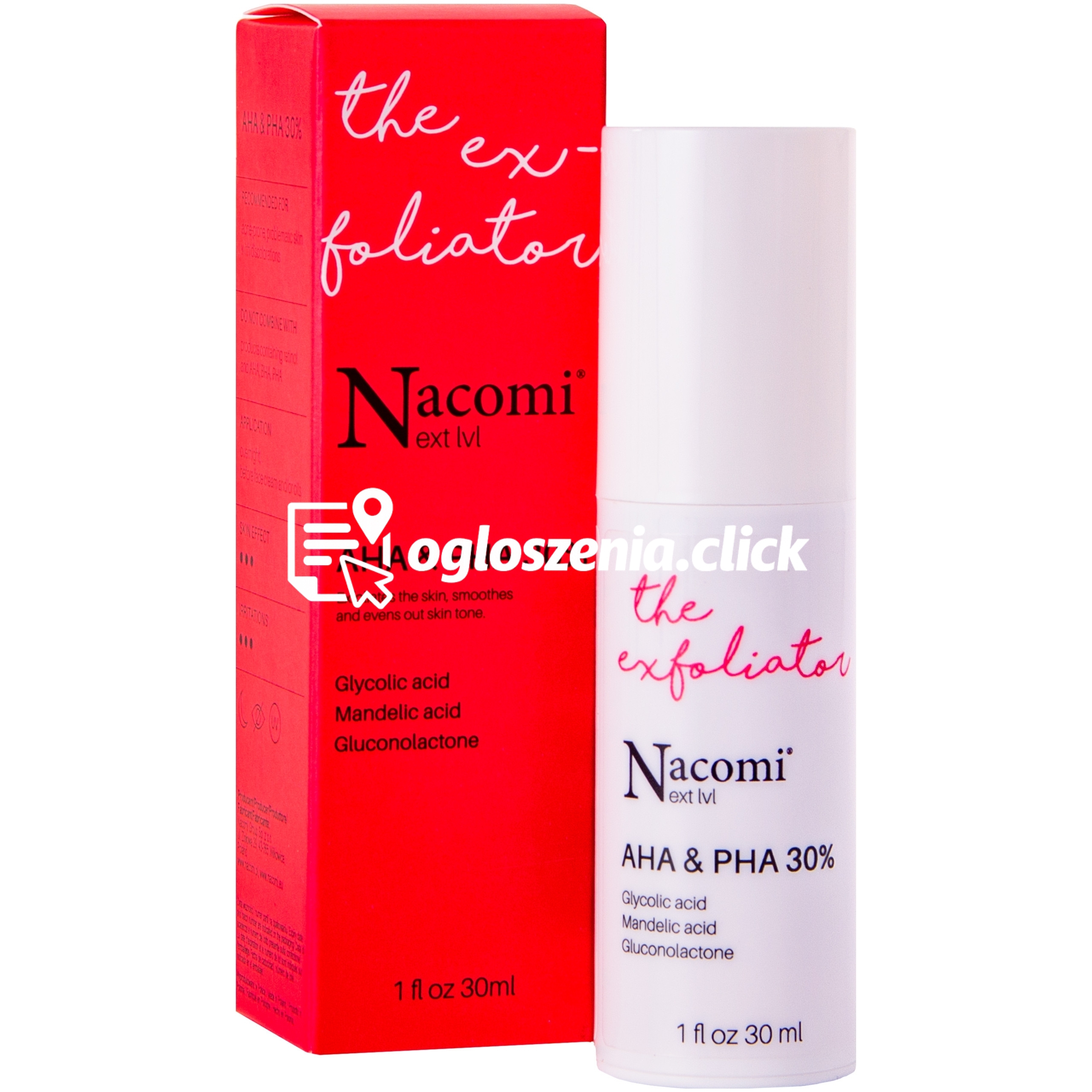 Zdjęcie produktu Nacomi Next Level AHA & PHA 30% - peeling kwasowy AHA i PHA, 30ml