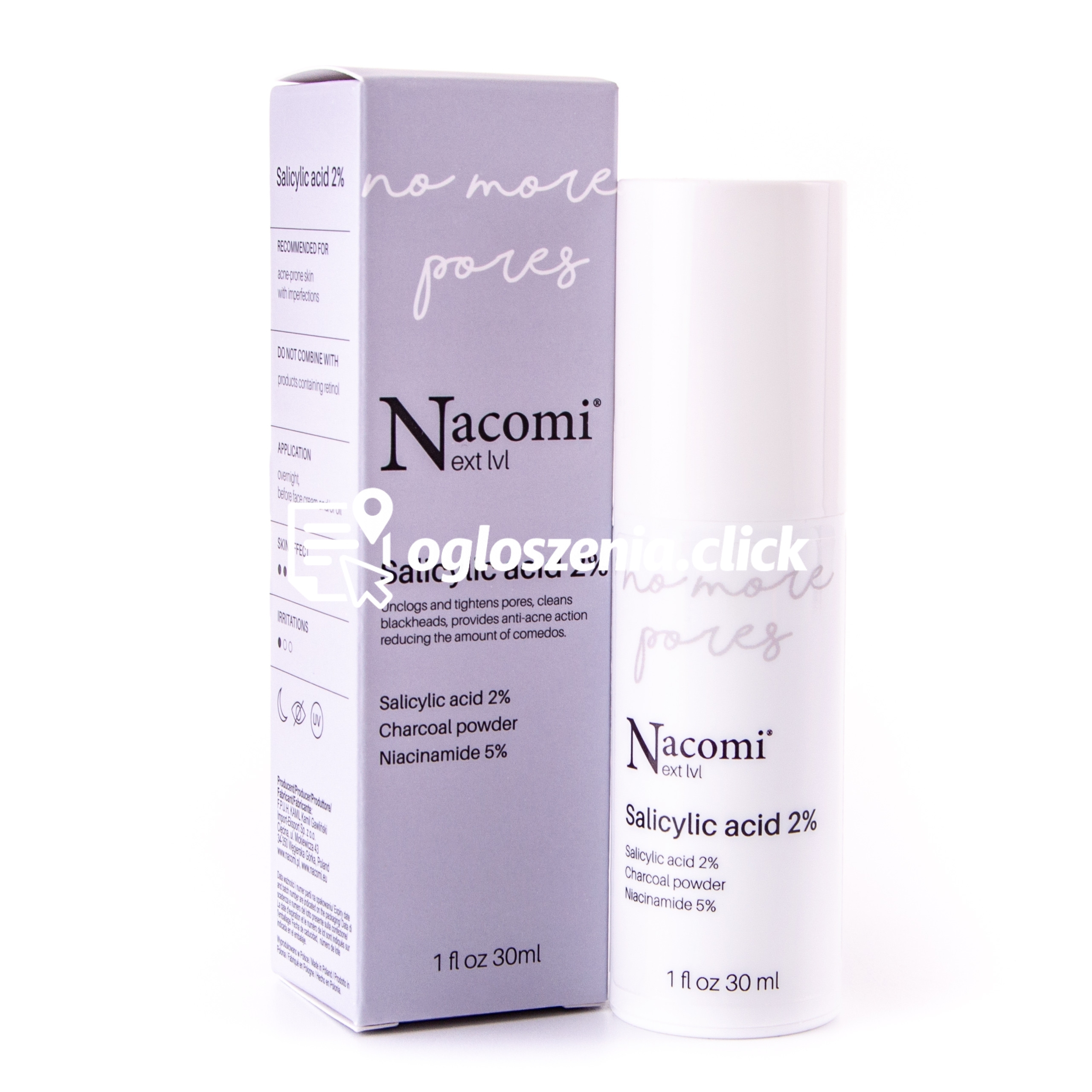 Zdjęcie produktu Nacomi Next Level Salicylic Acid 2% - serum zluszczajace z kwasem salicylowym, 30ml