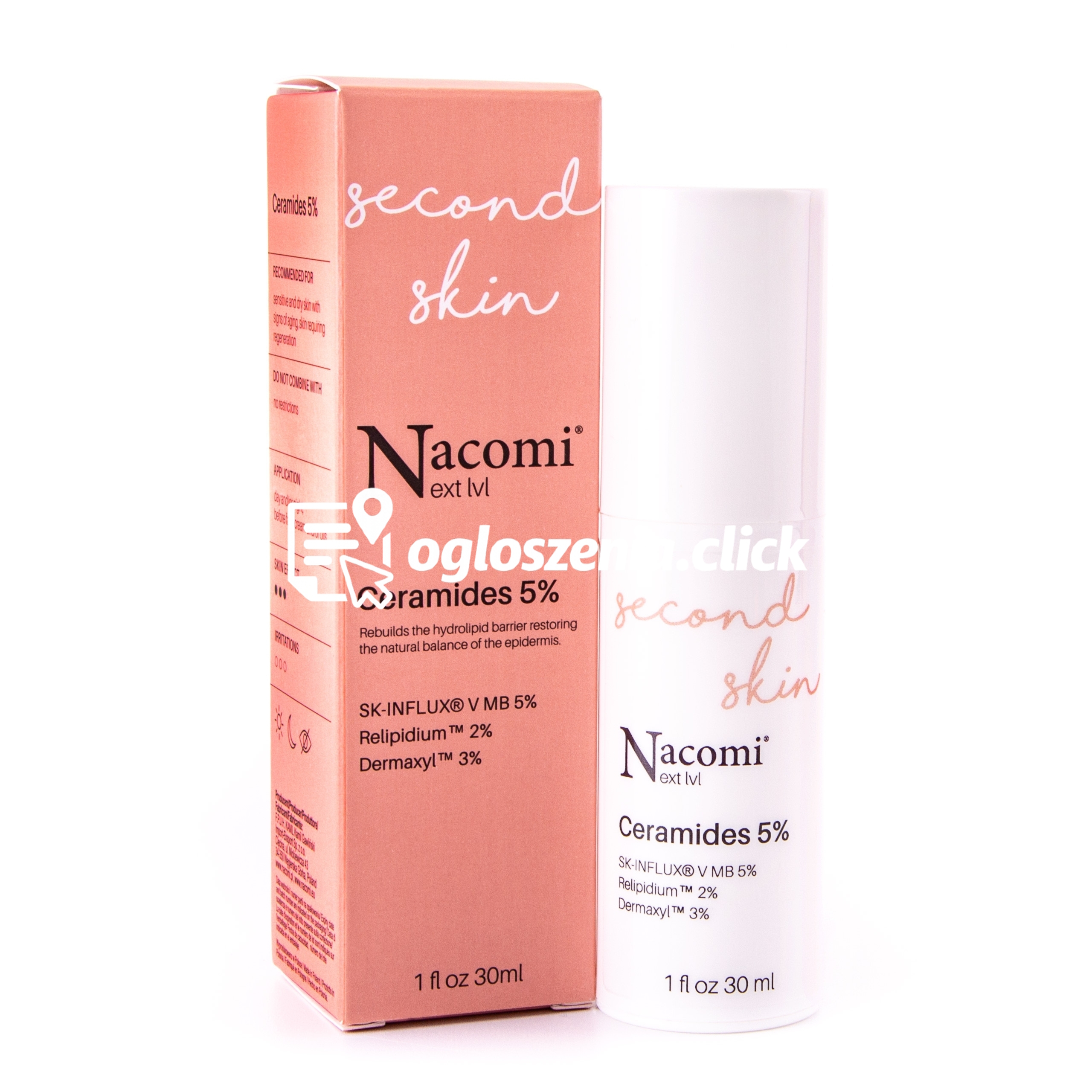 Zdjęcie produktu Nacomi Next Level Second Skin regenerujace serum z ceramidami 5% 30ml