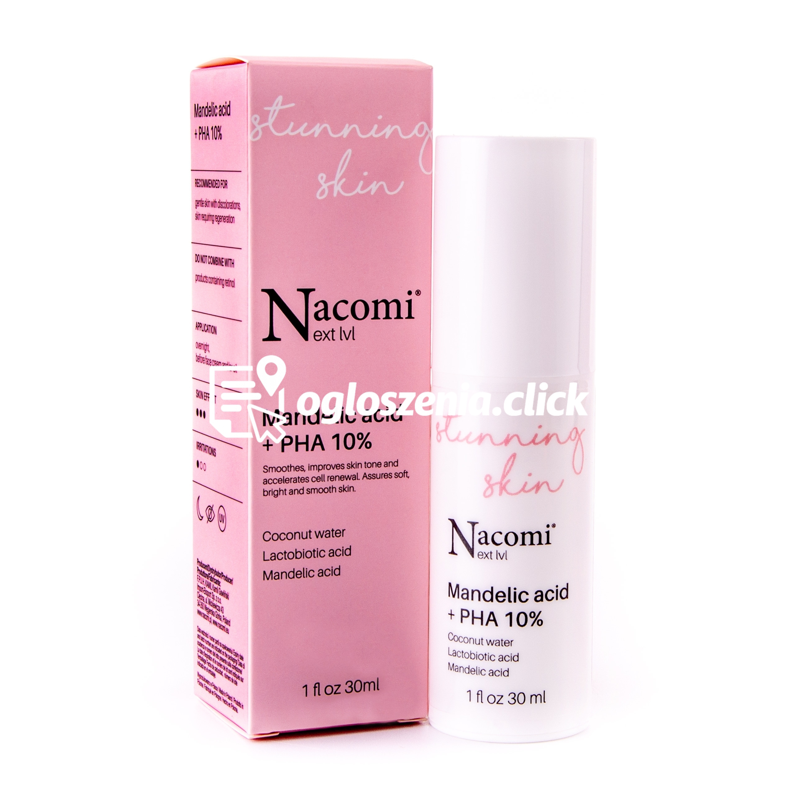 Zdjęcie produktu Nacomi Next Level serum z kwasem migdalowym + PHA 10% 30ml