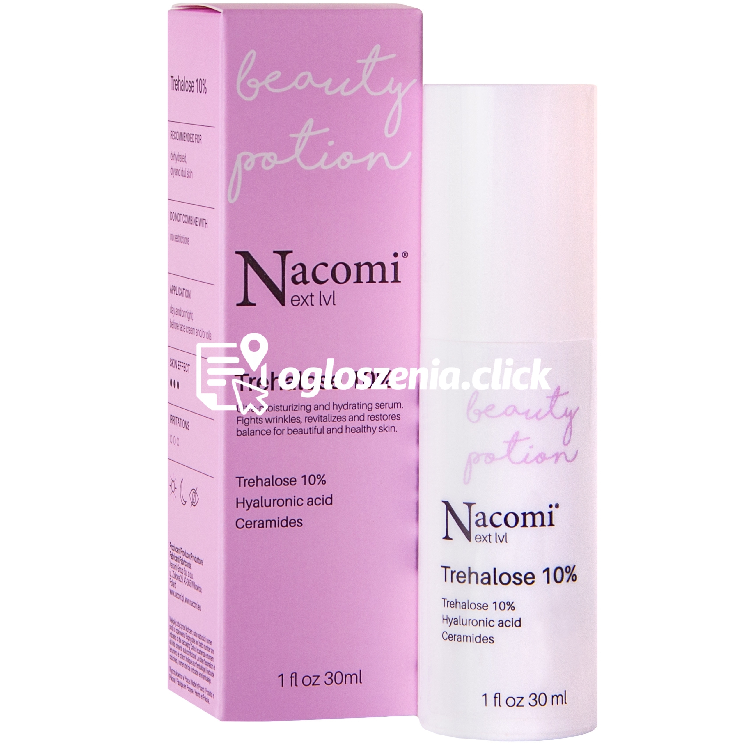 Zdjęcie produktu Nacomi Next Level Trehalose 10% - serum intensywnie nawilzajace, 30ml
