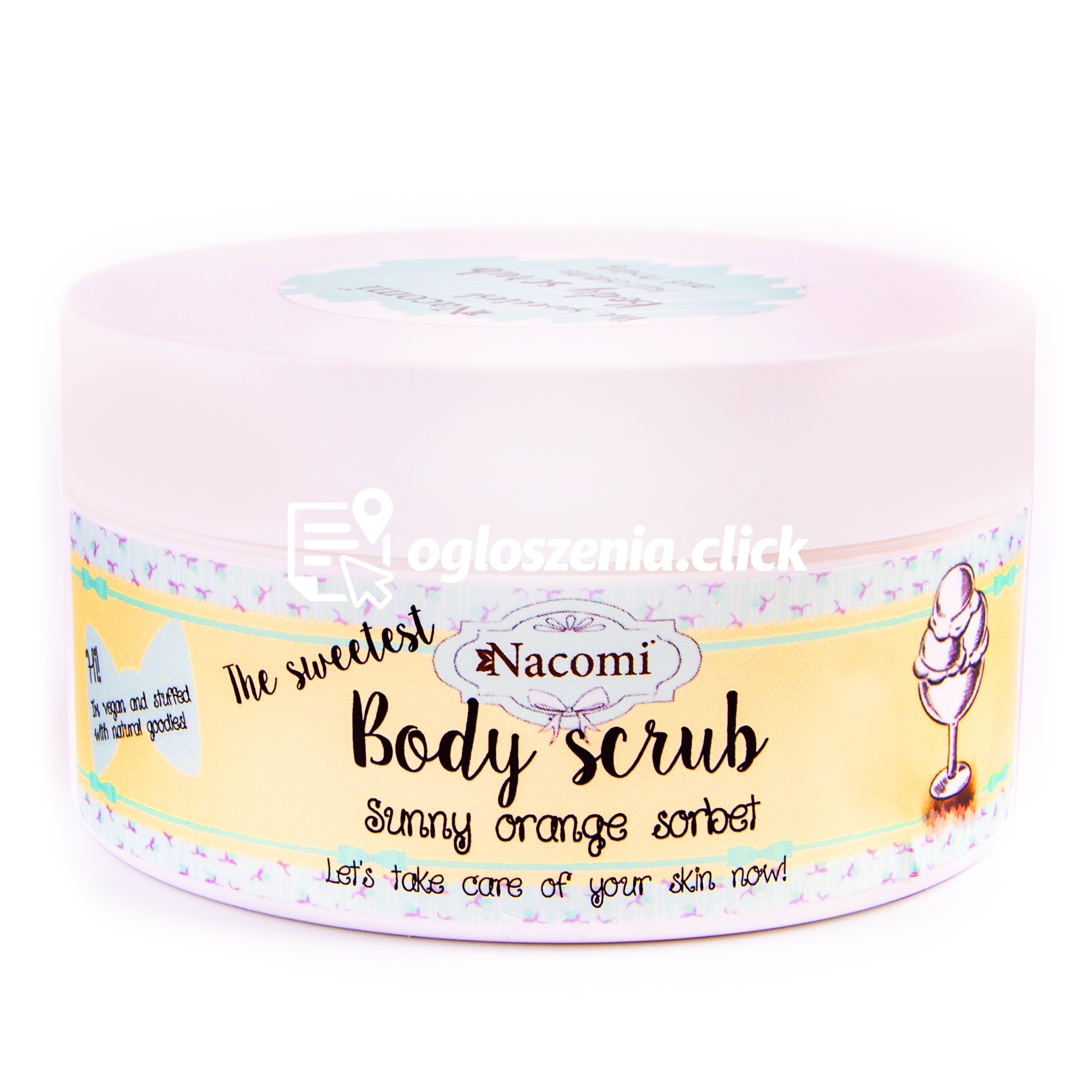 Zdjęcie produktu Nacomi Sunny Orange Sorbet - ujedrniajacy peeling cukrowy do ciala, 125g