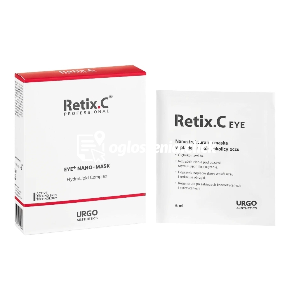 Zdjęcie produktu Nanostrukturalna maseczka w placie pod oczy Retix.C Eye 5 x 6 ml