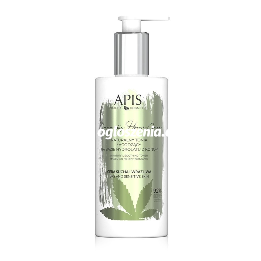 Zdjęcie produktu Naturalny tonik lagodzacy na bazie hydrolatu z konopi Apis Cannabis 300 ml