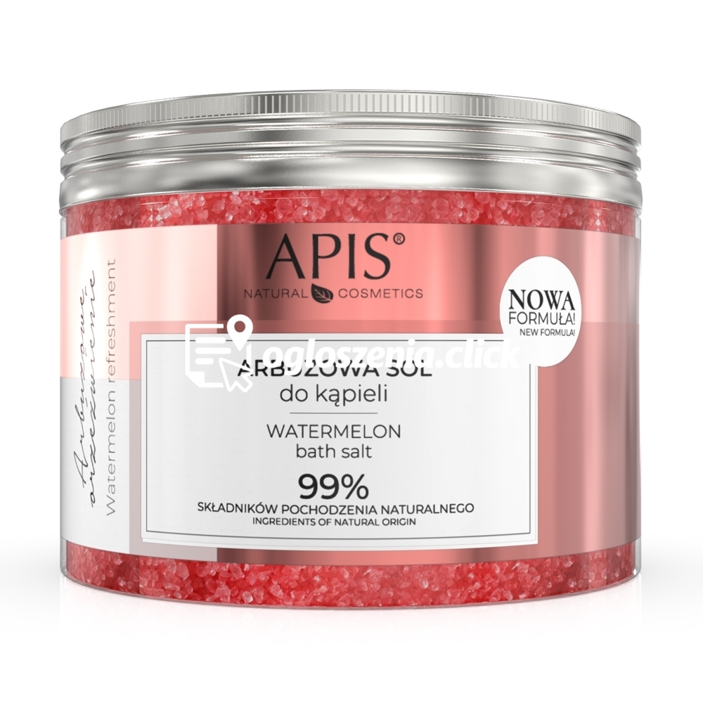 Zdjęcie produktu Nawilzajaca sól do kapieli z ekstraktem z arbuza i melona - Apis Arbuzowe Orzezwienie - 650 g