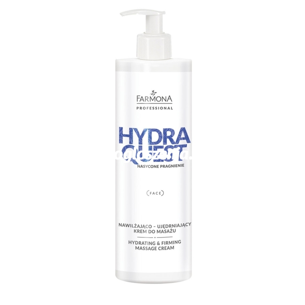 Zdjęcie produktu Nawilzajaco-ujedrniajacy krem do masazu twarzy - Farmona Hydra Quest - 280 ml