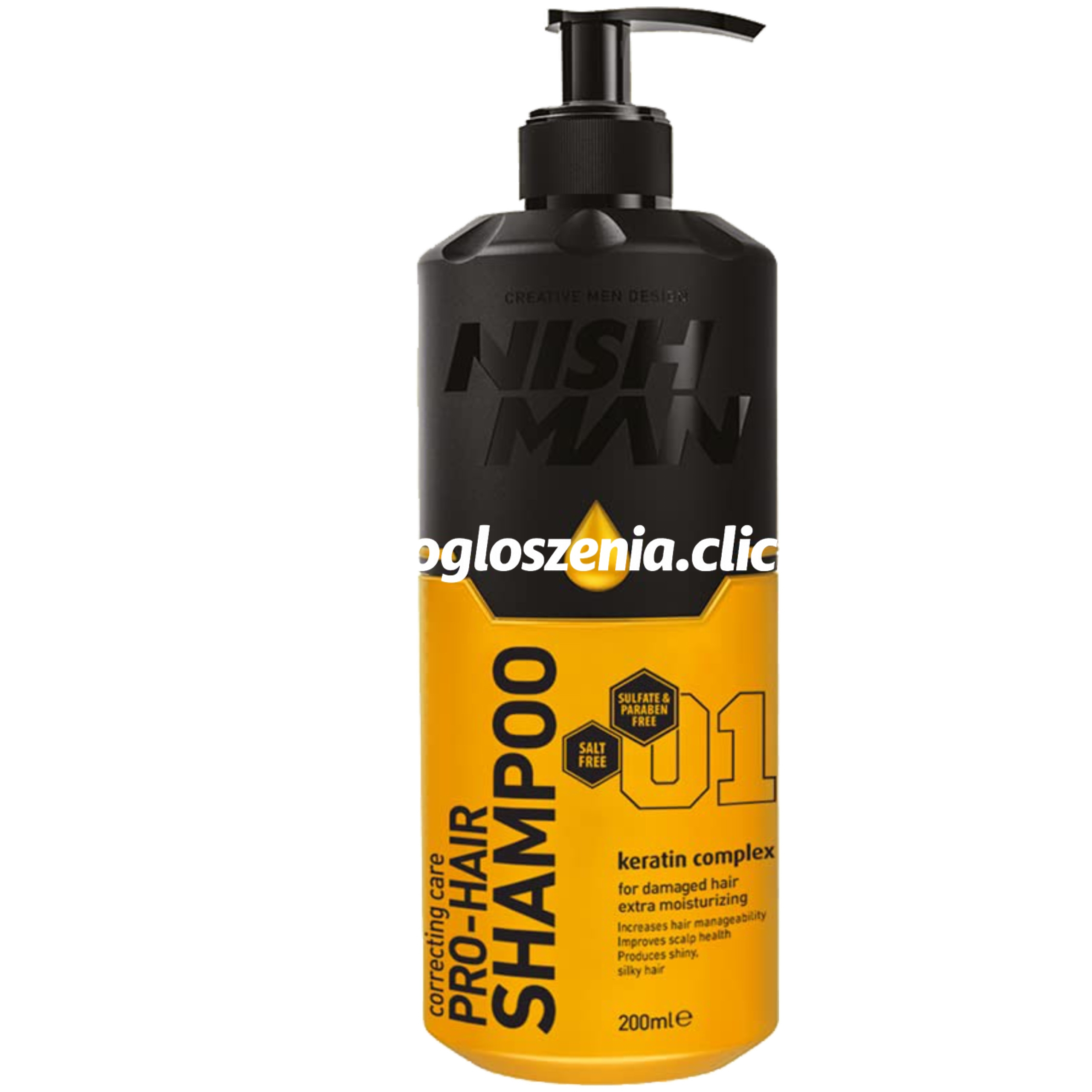 Zdjęcie produktu Nishman Correcting Care Hair-Pro - szampon do wlosów z keratyna, 1250ml