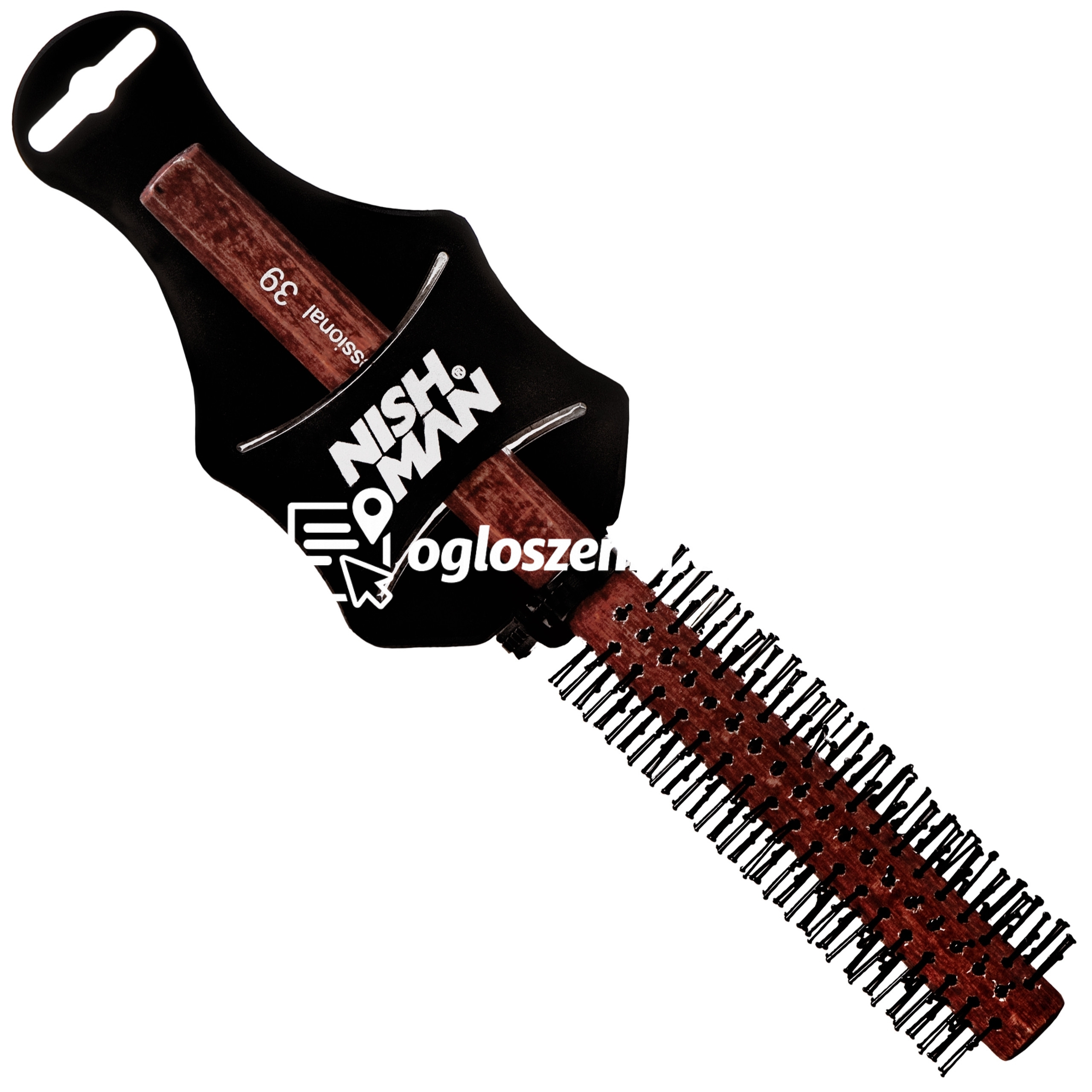 Zdjęcie produktu Nishman Round Brush - szczotka drewniana do suszenia i modelowania, 39mm
