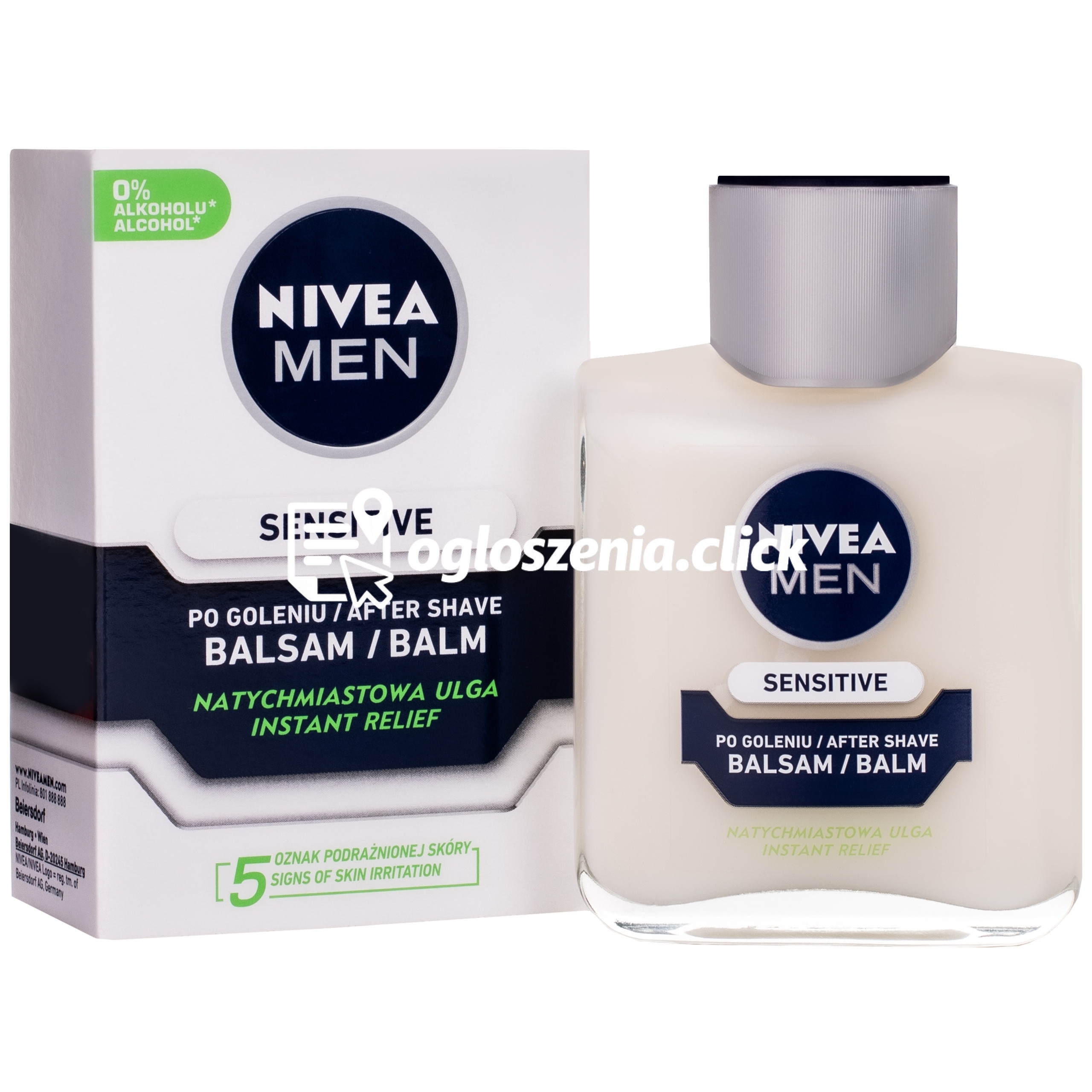 Zdjęcie produktu Nivea Men Sensitive – lagodzacy balsam po goleniu dla mezczyzn, 100ml