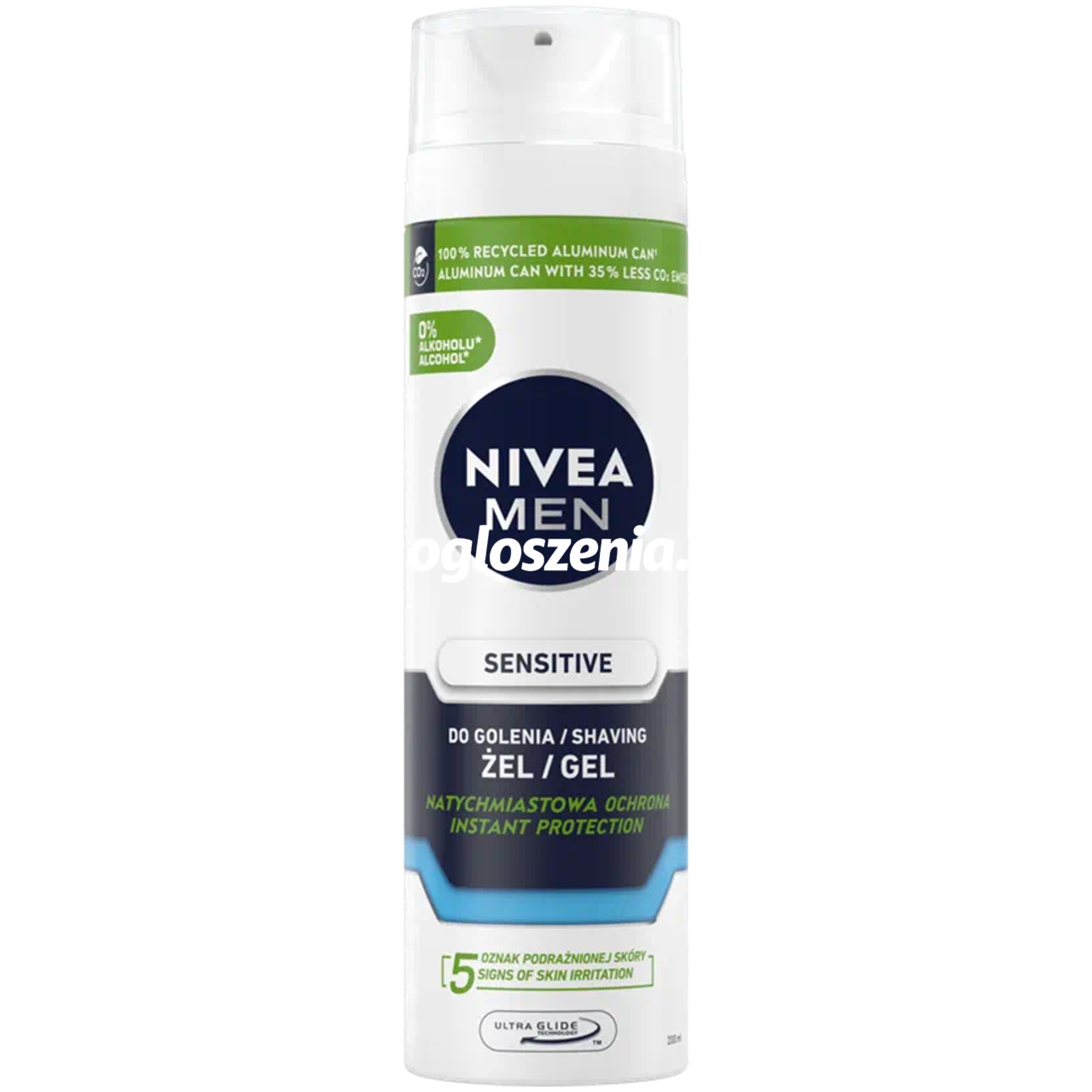 Zdjęcie produktu Nivea Men Sensitive - ochronny zel do golenia bez alkoholu, 200ml