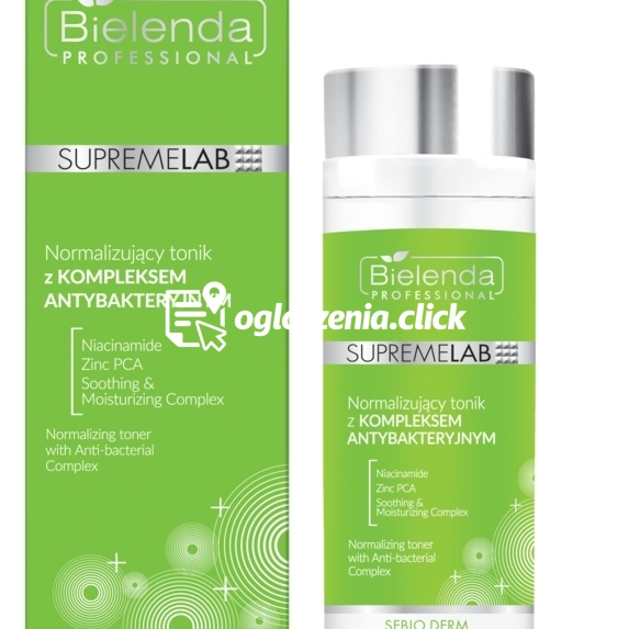 Zdjęcie produktu Normalizujacy tonik z kompleksem antybakteryjnym Bielenda Supremelab Sebio Derm 200 ml