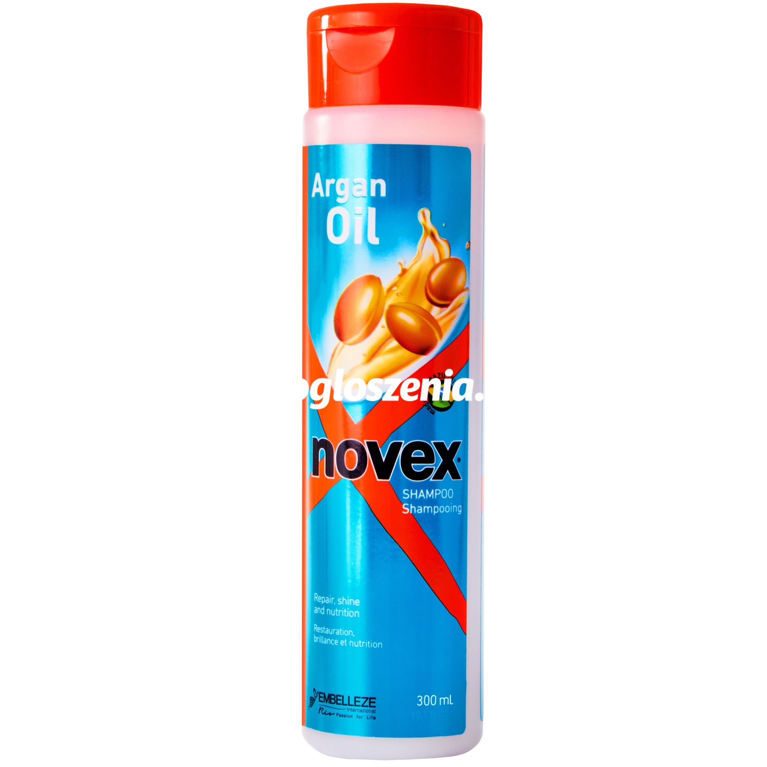 Zdjęcie produktu Novex Argan Oil Shampoo - odzywczy szampon do wlosów zniszczonych 300ml