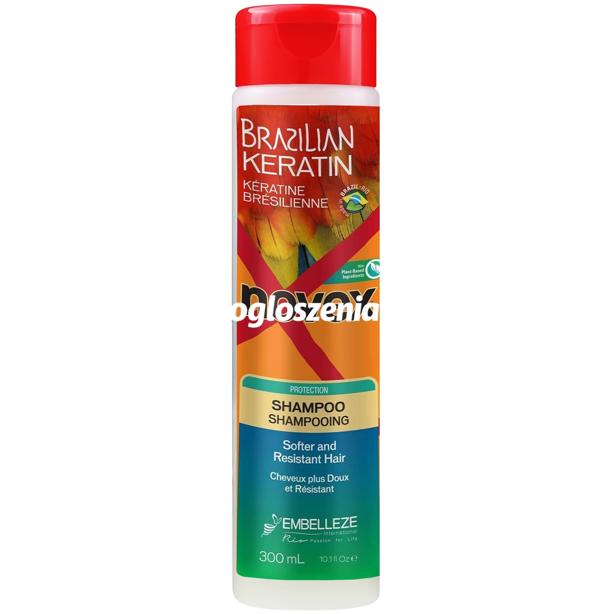 Zdjęcie produktu Novex Brazilian Keratin - regenerujacy szampon z keratyna, 300ml