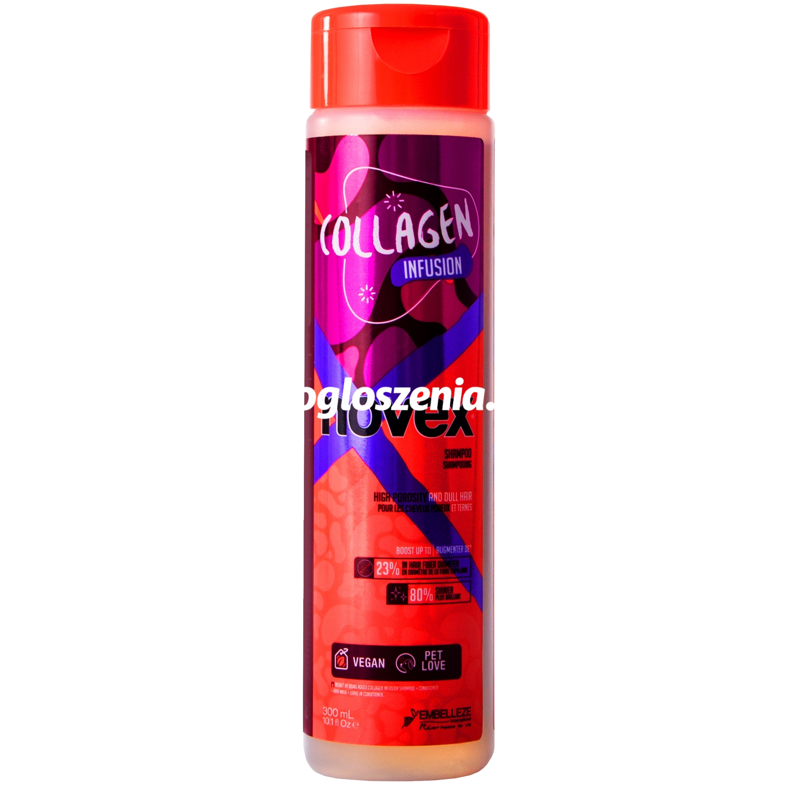 Zdjęcie produktu Novex Collagen Infusion - szampon do wlosów wysokoporowatych, 300ml
