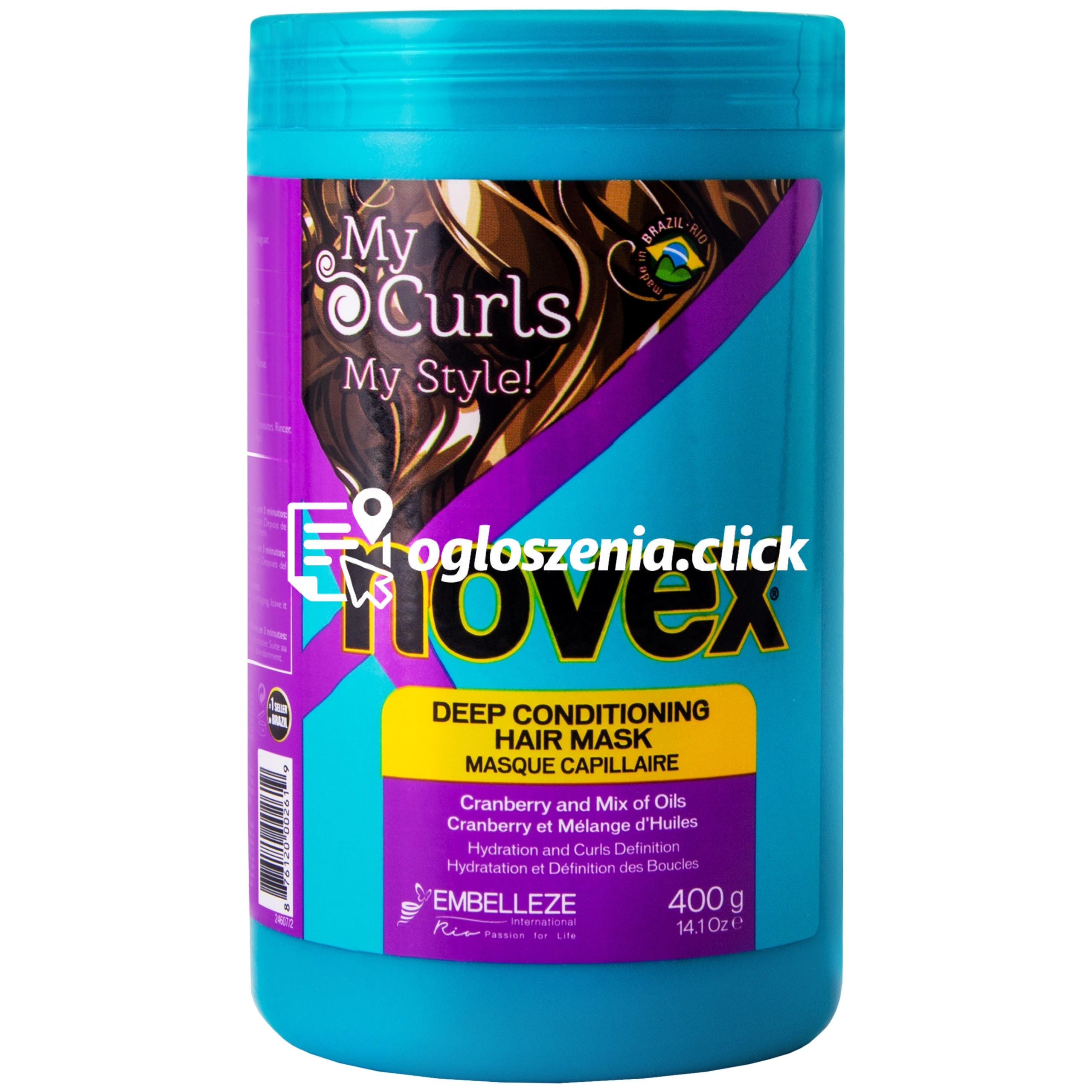 Zdjęcie produktu Novex My Curls My Style Mask - gleboko odzywcza maska do wlosów kreconych i fal, 400g