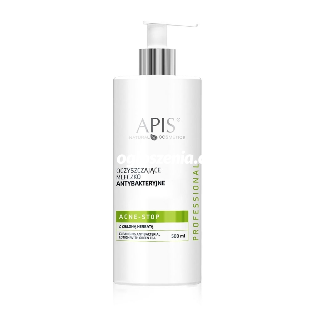Zdjęcie produktu Oczyszczajace mleczko antybakteryjne z zielona herbata - Apis Acne-Stop - 500 ml