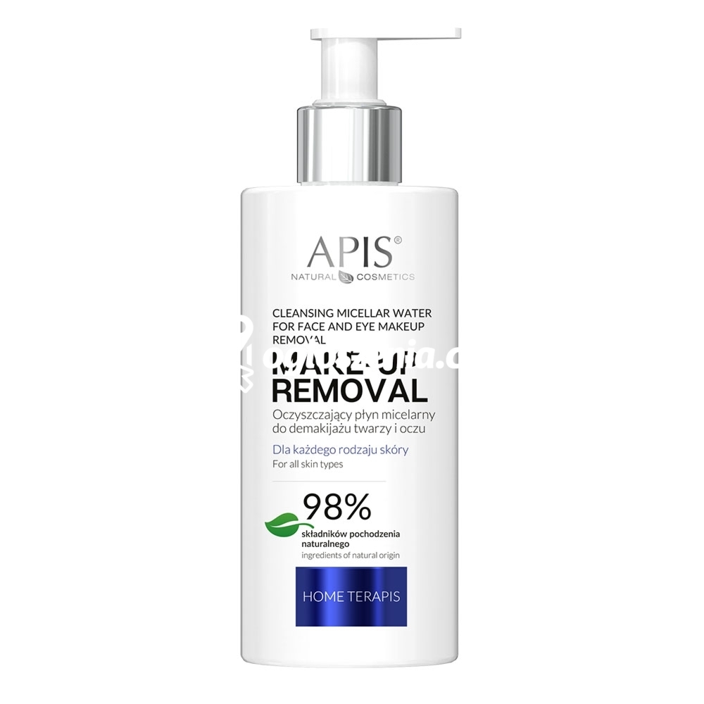 Zdjęcie produktu Oczyszczajacy plyn micelarny do demakijazu twarzy i oczu - Apis Make-Up Removal Home Terapis - 300 ml