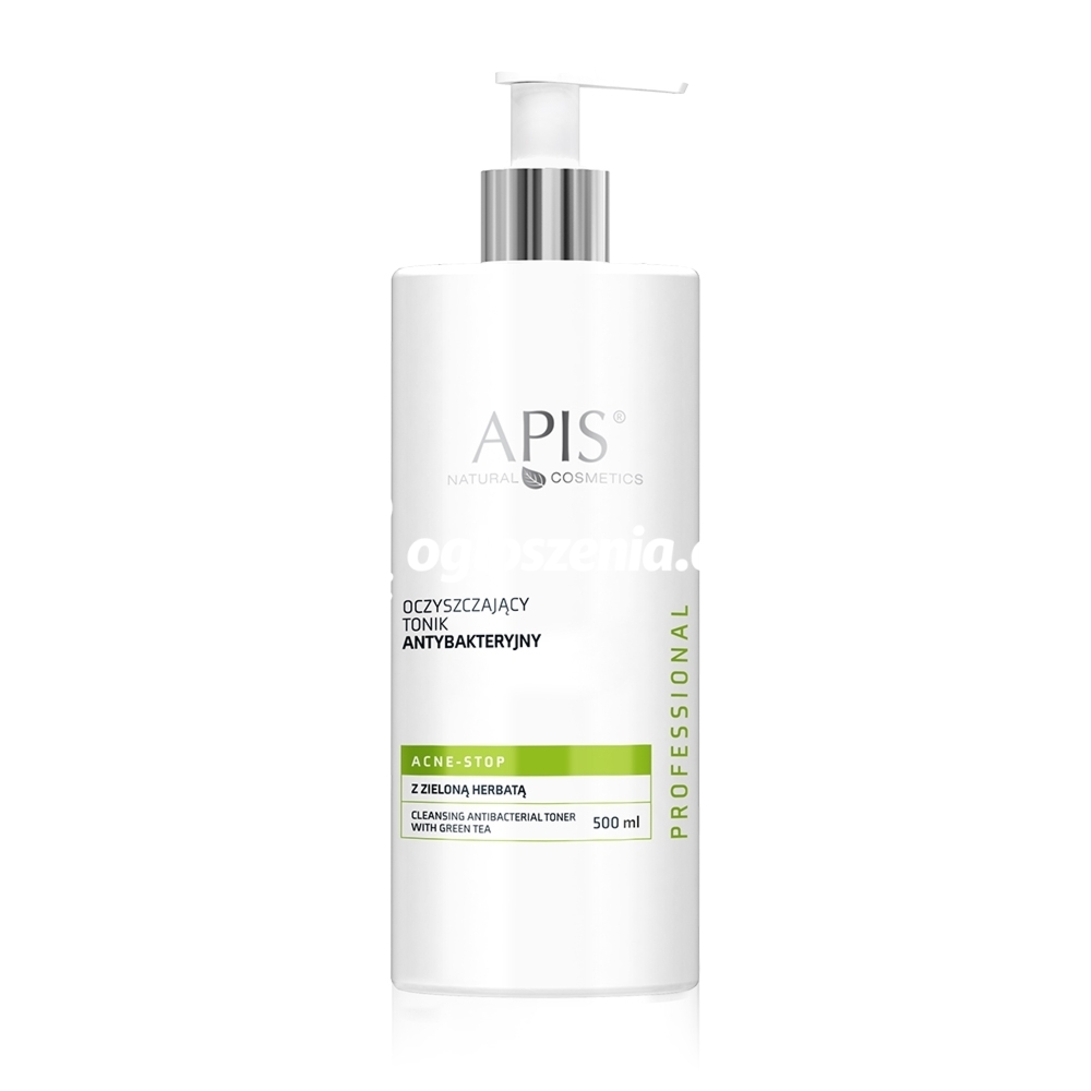 Zdjęcie produktu Oczyszczajacy tonik antybakteryjny z zielona herbata - Apis Acne-Stop - 500 ml