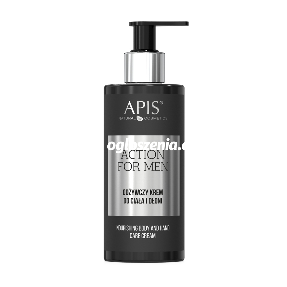 Zdjęcie produktu Odzywczy krem do ciala i dloni dla mezczyzn Apis Action For Men 300 ml