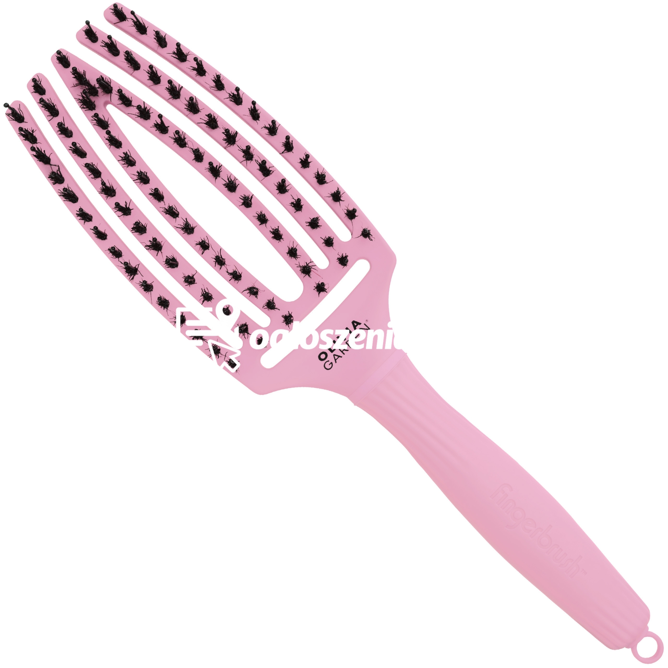 Zdjęcie produktu Olivia Garden Finger Brush Combo Medium, szczotka z wlosiem dzika do rozczesywania, rózne kolory Soft Pink