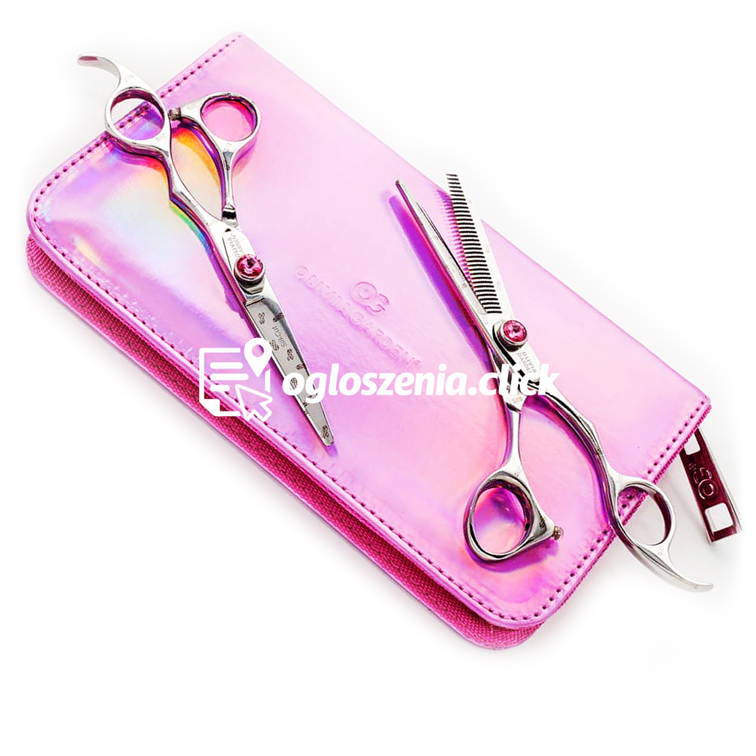 Zdjęcie produktu Olivia Garden Silkcut Shear Kit - nozyczki 5.75 i degazówki 6.35