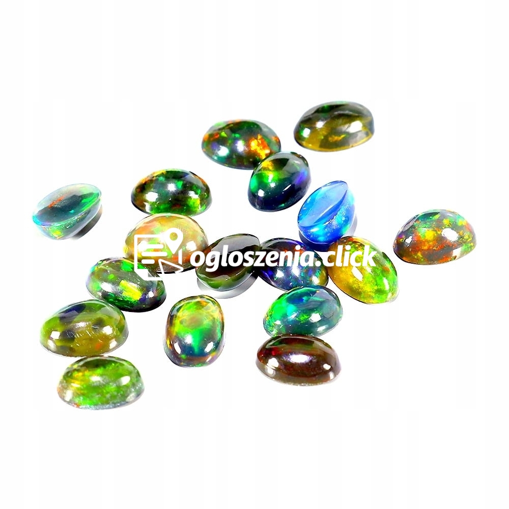 Zdjęcie produktu Opale czarne 4.35ct kamienie naturalne 13 sztuk