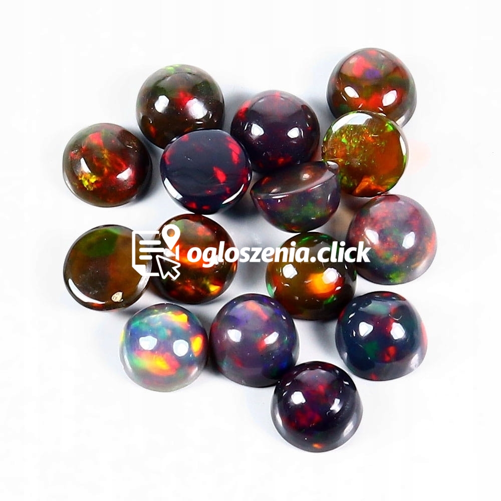 Zdjęcie produktu Opale czarne 5.21ct kamienie naturalne 15 sztuk