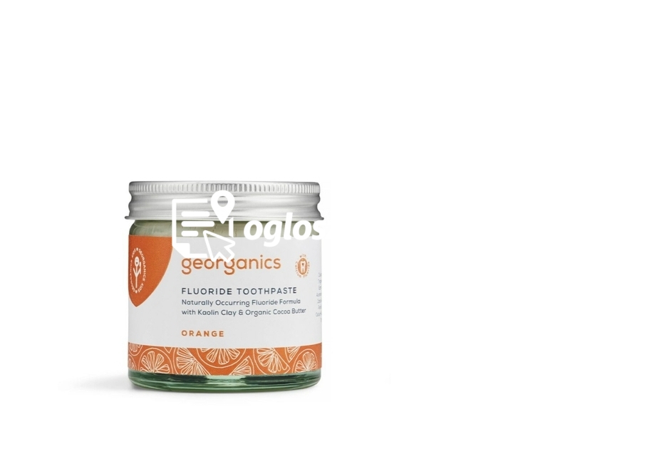 Zdjęcie produktu Organiczna pasta do zebów w sloiku, smak pomaranczowy, 60 ml