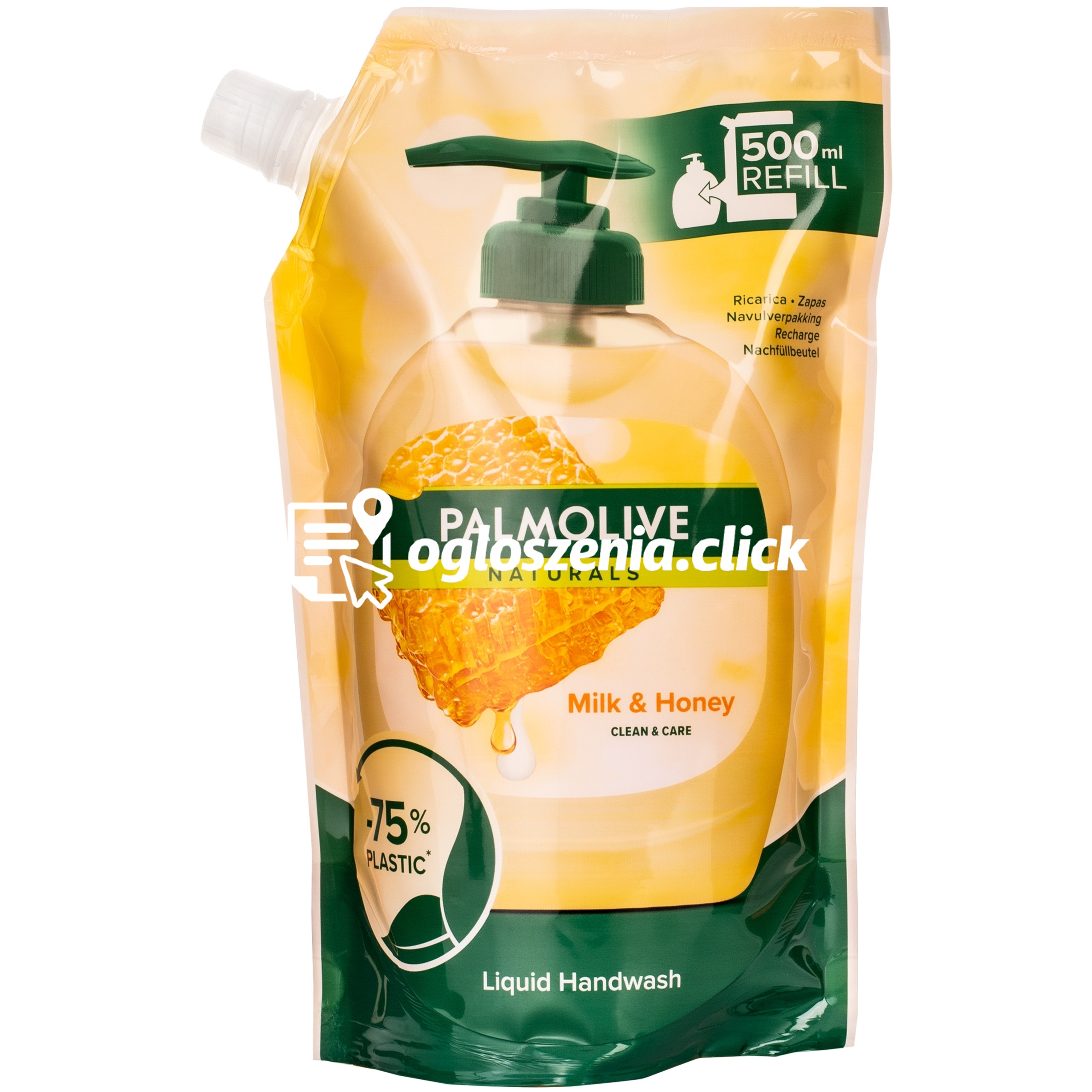 Zdjęcie produktu Palmolive Milk&Honey - miodowe, delikatne mydlo w paczce do uzupelnienia 500ml