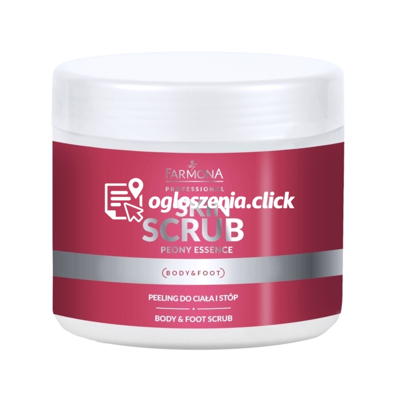 Zdjęcie produktu Peeling do ciala i stóp - Farmona Profesional - Skin Scrub Peony Essence - 500 g