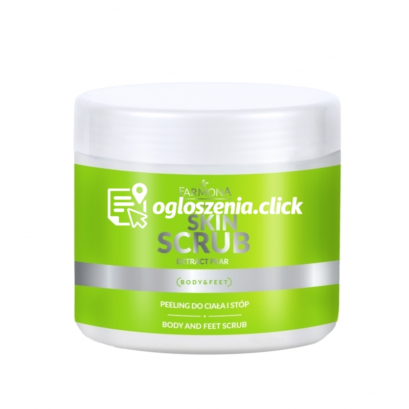Zdjęcie produktu Peeling do ciala i stóp - Farmona Professional - Skin Scrub Pear Extract - 500 g