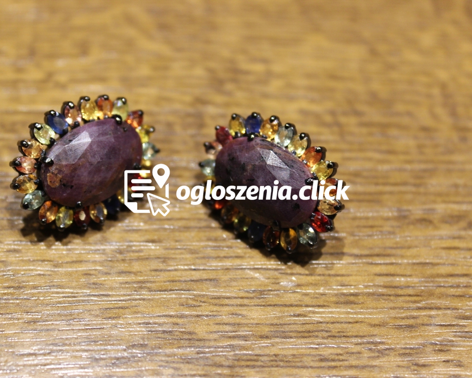 Zdjęcie produktu Piekne kolczyki naturalne szafiry Songea