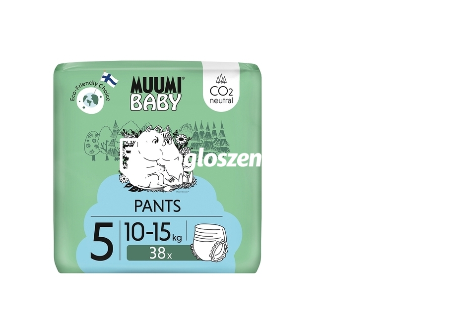 Zdjęcie produktu Pieluchomajtki ekologiczne dla dzieci, rozmiar 5 (10-15 kg), 38 sztuk