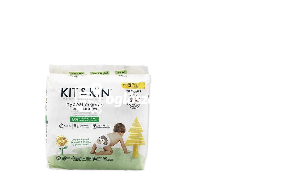 Zdjęcie produktu Pieluszki dla dzieci hipoalergiczne, rozmiar 5 (Junior 11kg +), 28 sztuk