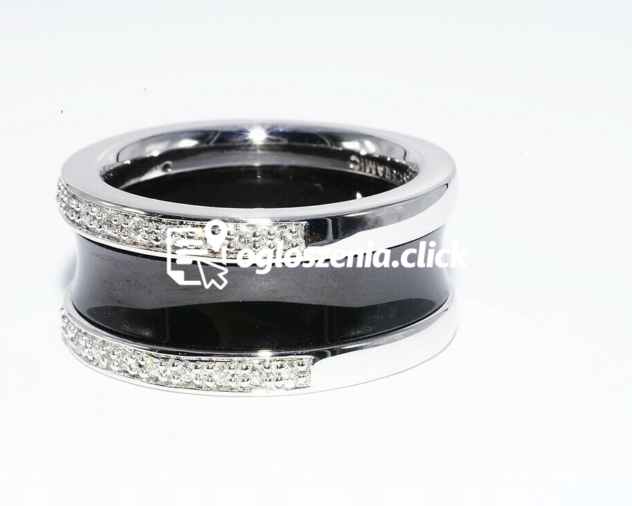 Zdjęcie produktu Pierscionek diamenty 0.16cts 925 r.16 ceramika