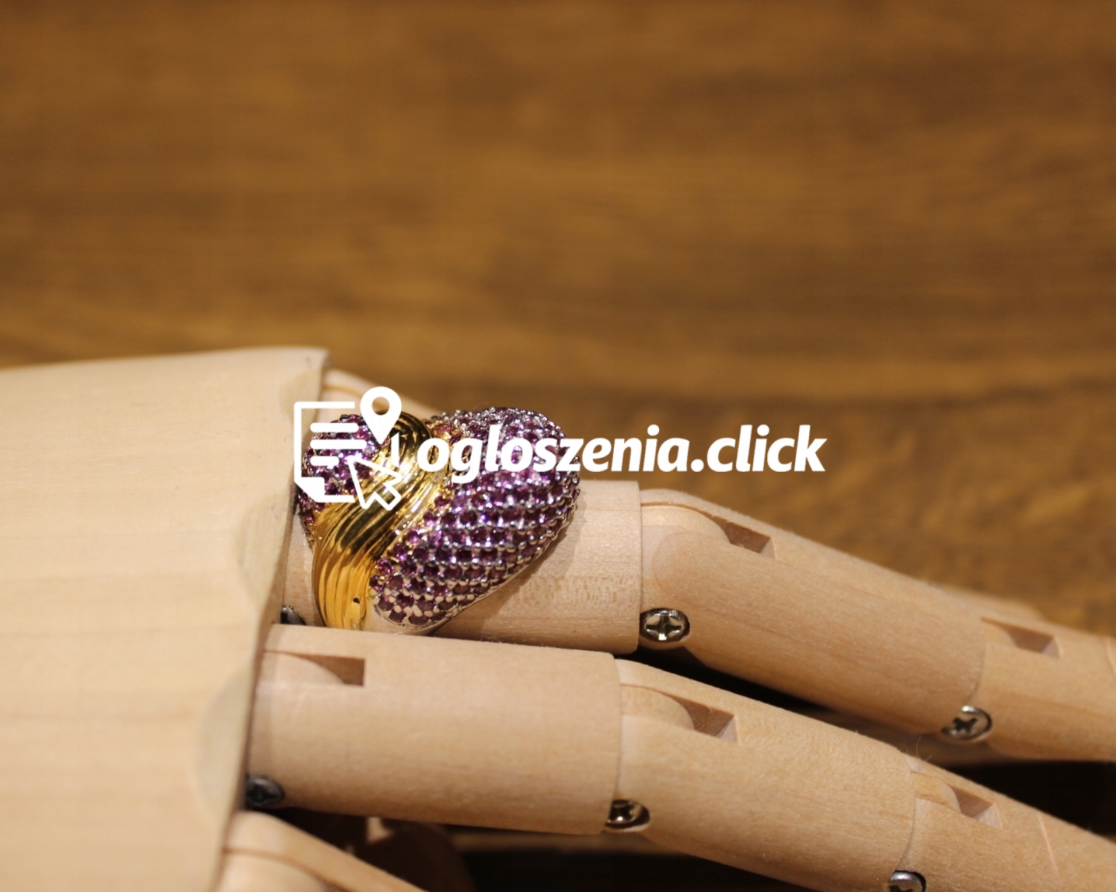 Zdjęcie produktu Pierscionek naturalne rodolity 15.5