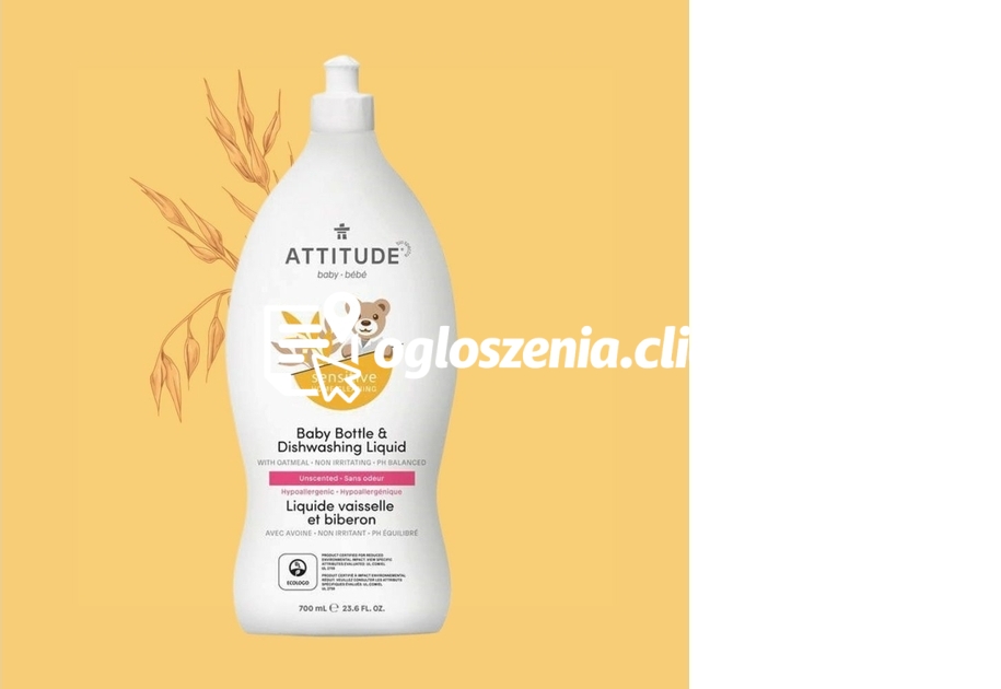 Zdjęcie produktu Plyn do mycia butelek i akcesoriów dzieciecych z owsem koloidalnym, 700 ml