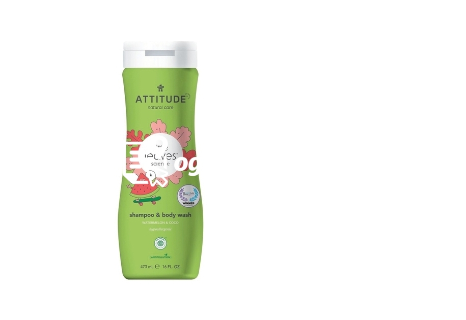 Zdjęcie produktu Plyn do mycia i szampon do wlosów dla dzieci o zapachu arbuza i kokosa, 473 ml