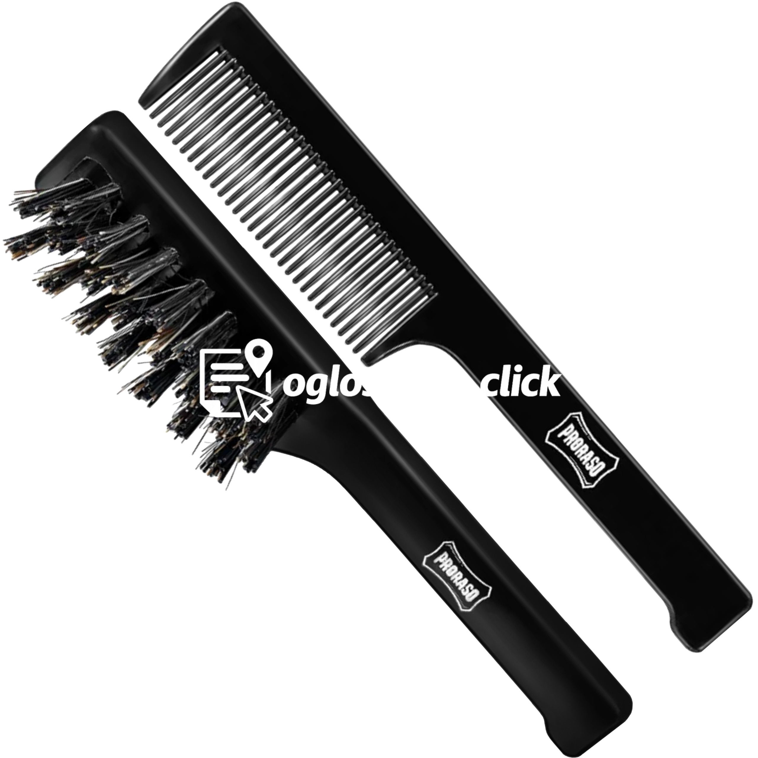 Zdjęcie produktu Proraso Mustache Comb & Beard Brush Set - zestaw szczotek do brody i wasów